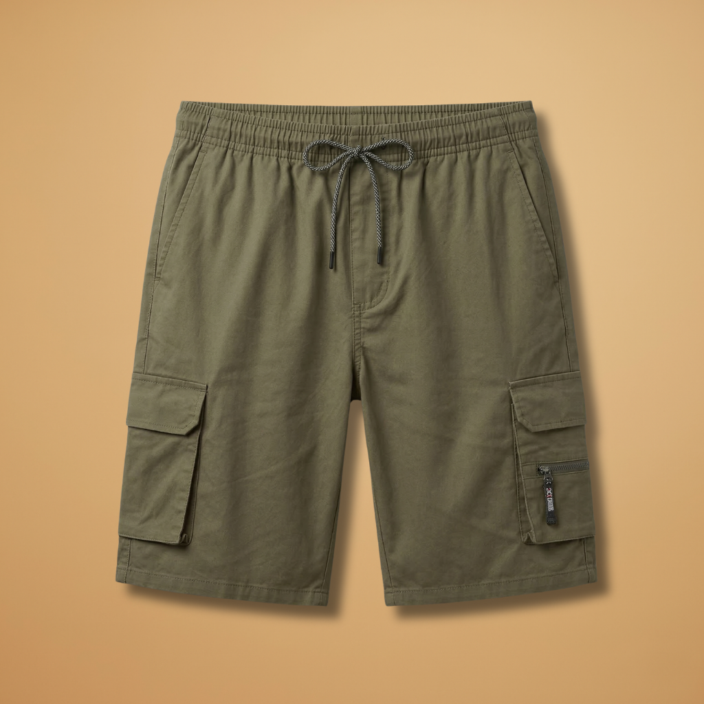 Shorts cargo pour homme - shorts d'été décontractés avec cordon de serrage