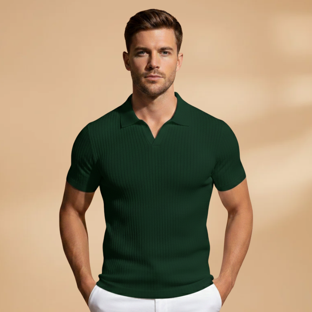 Polo en maille homme | t-shirt coupe slim pour bureau