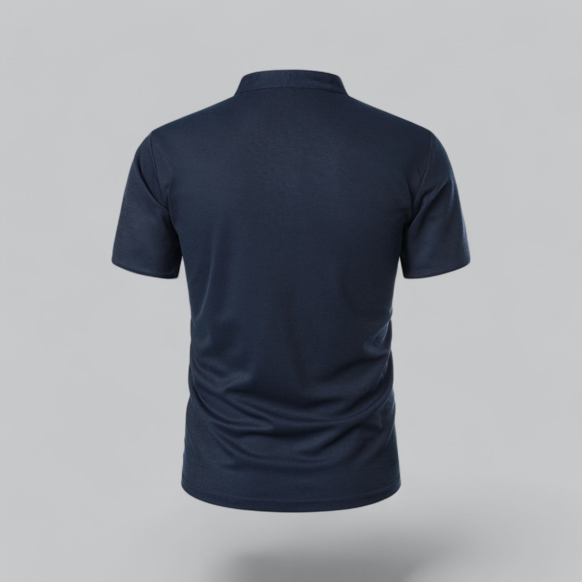 Polo à manches courtes pour homme - coupe ajustée sans col - quotidien