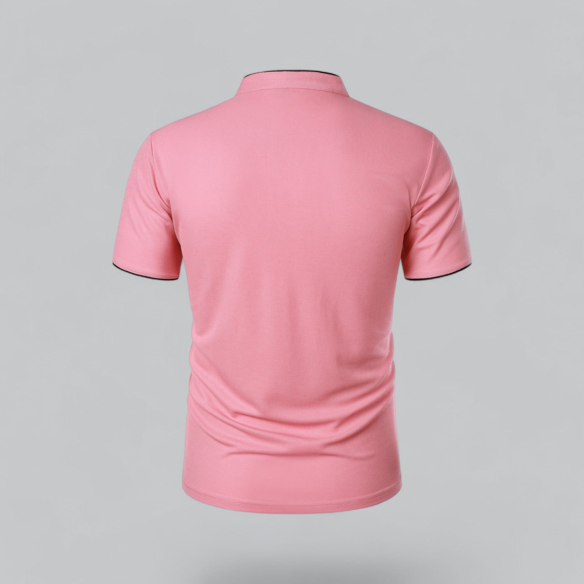 Polo à manches courtes pour homme - coupe ajustée sans col - quotidien