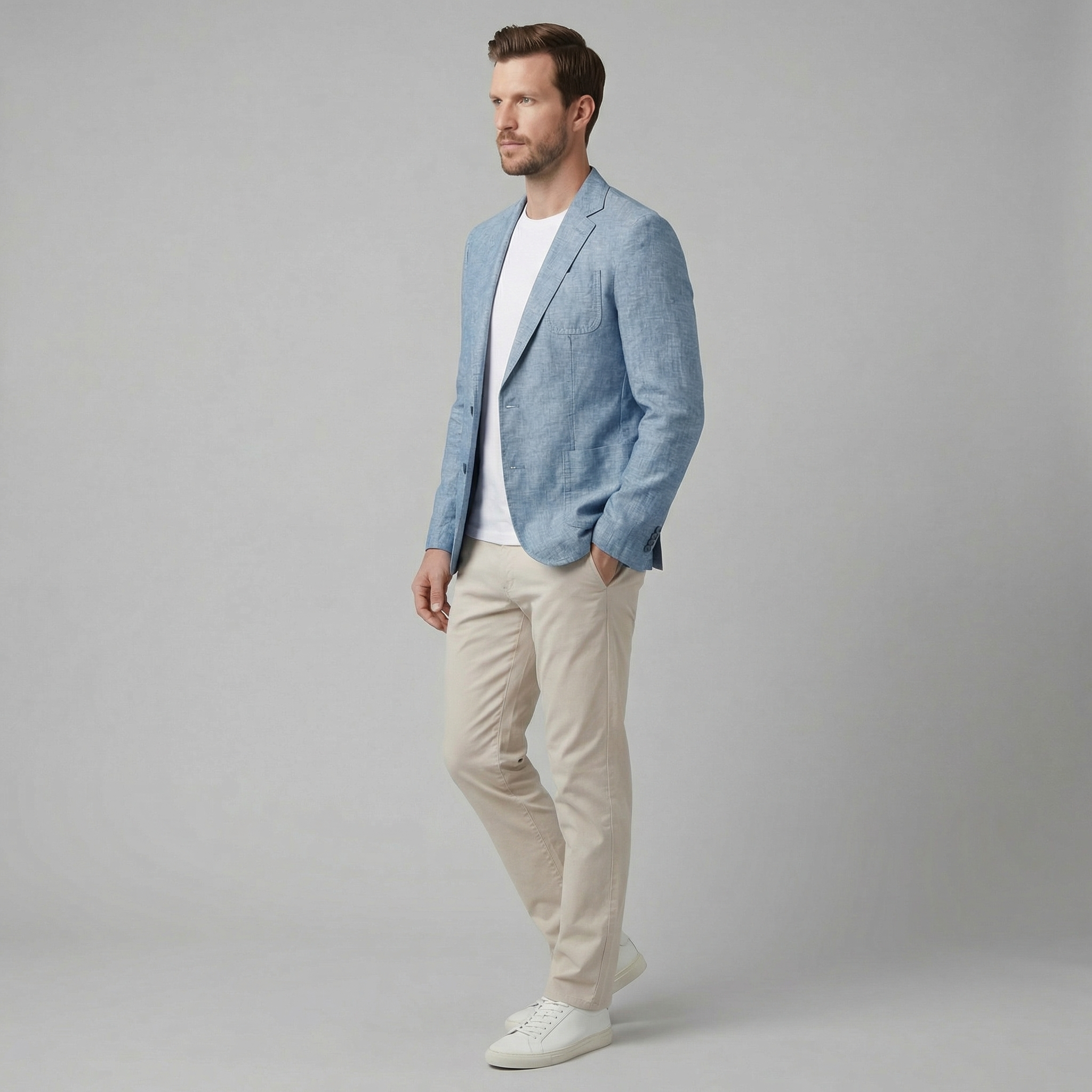 Men's linen blazer | lightweight jacket for events