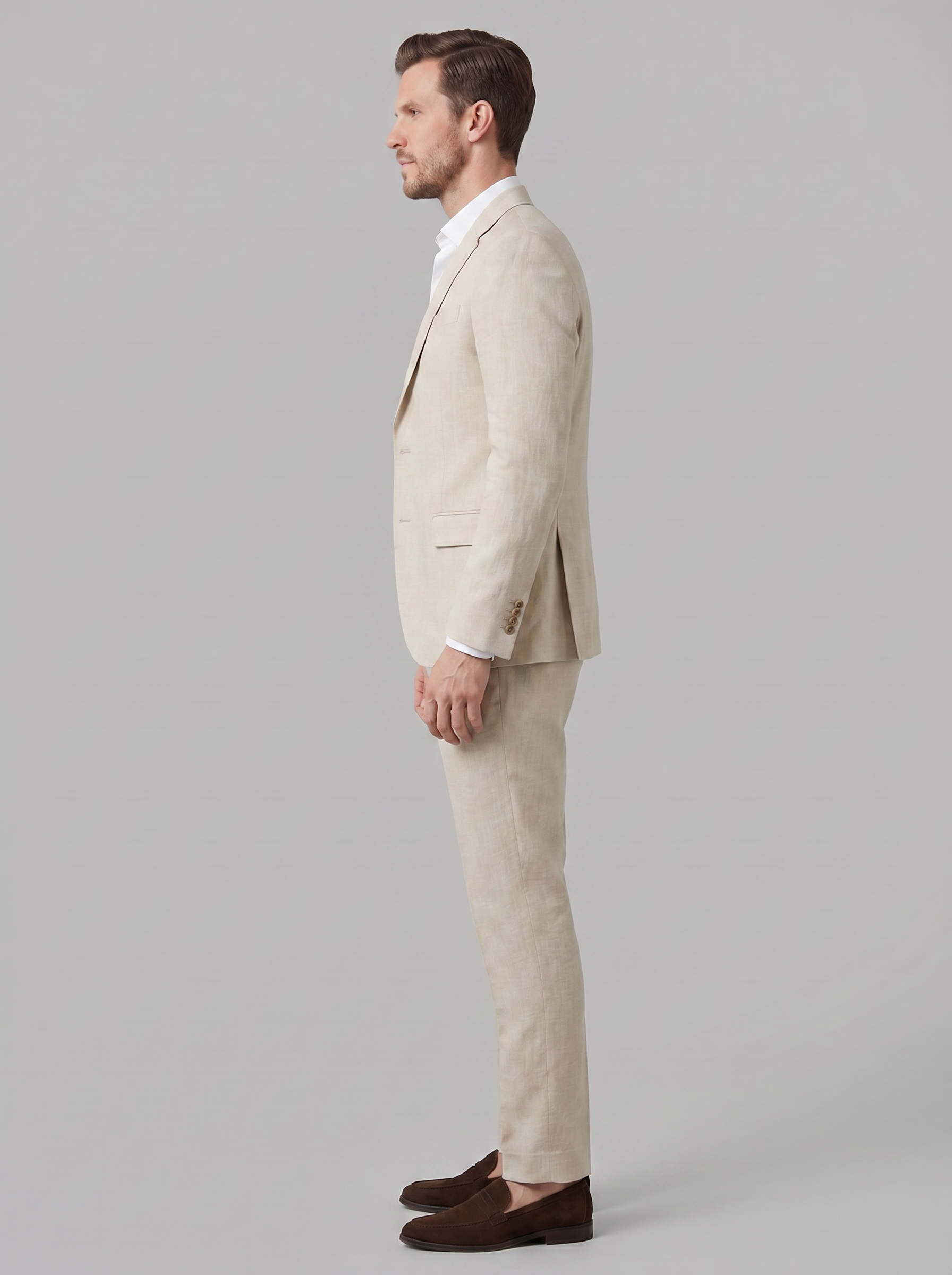 Men's linen suit | tailored suit set for wedding