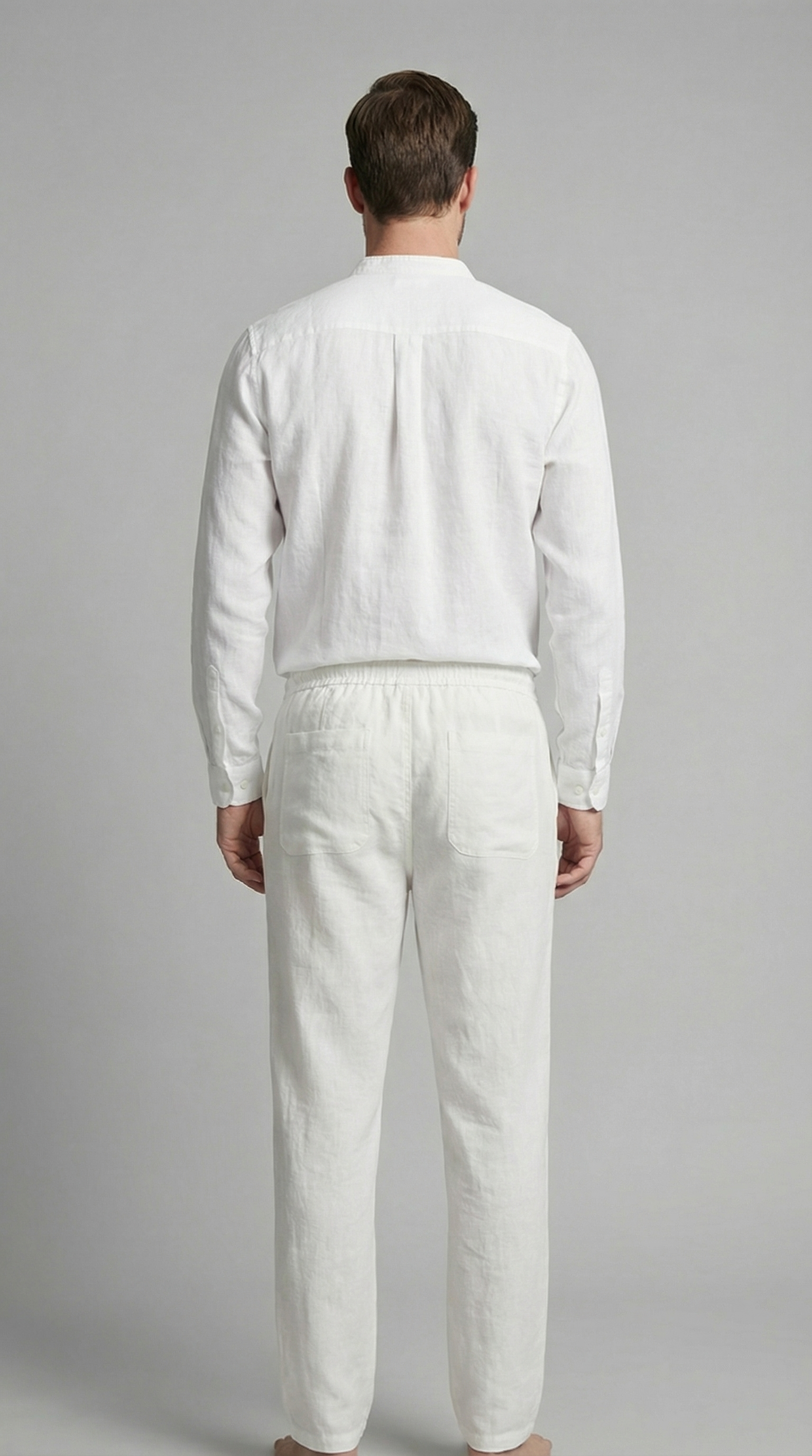 Ensemble homme en lin | ensemble deux pièces coupe slim