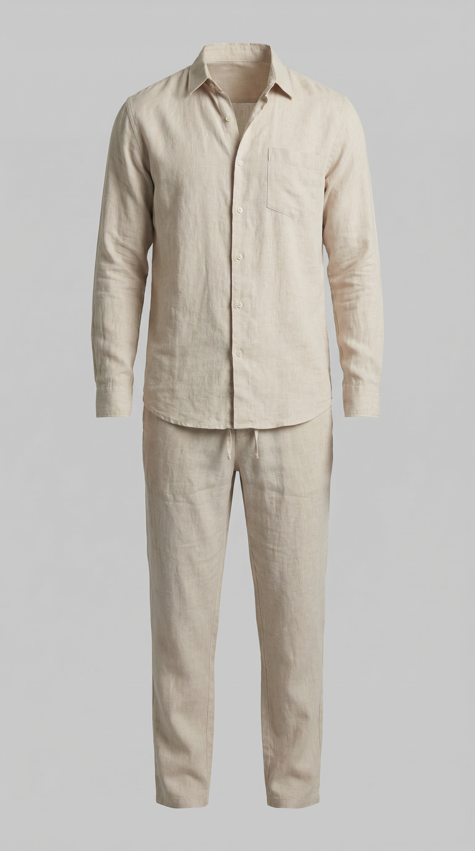 Ensemble homme en lin | ensemble deux pièces coupe slim