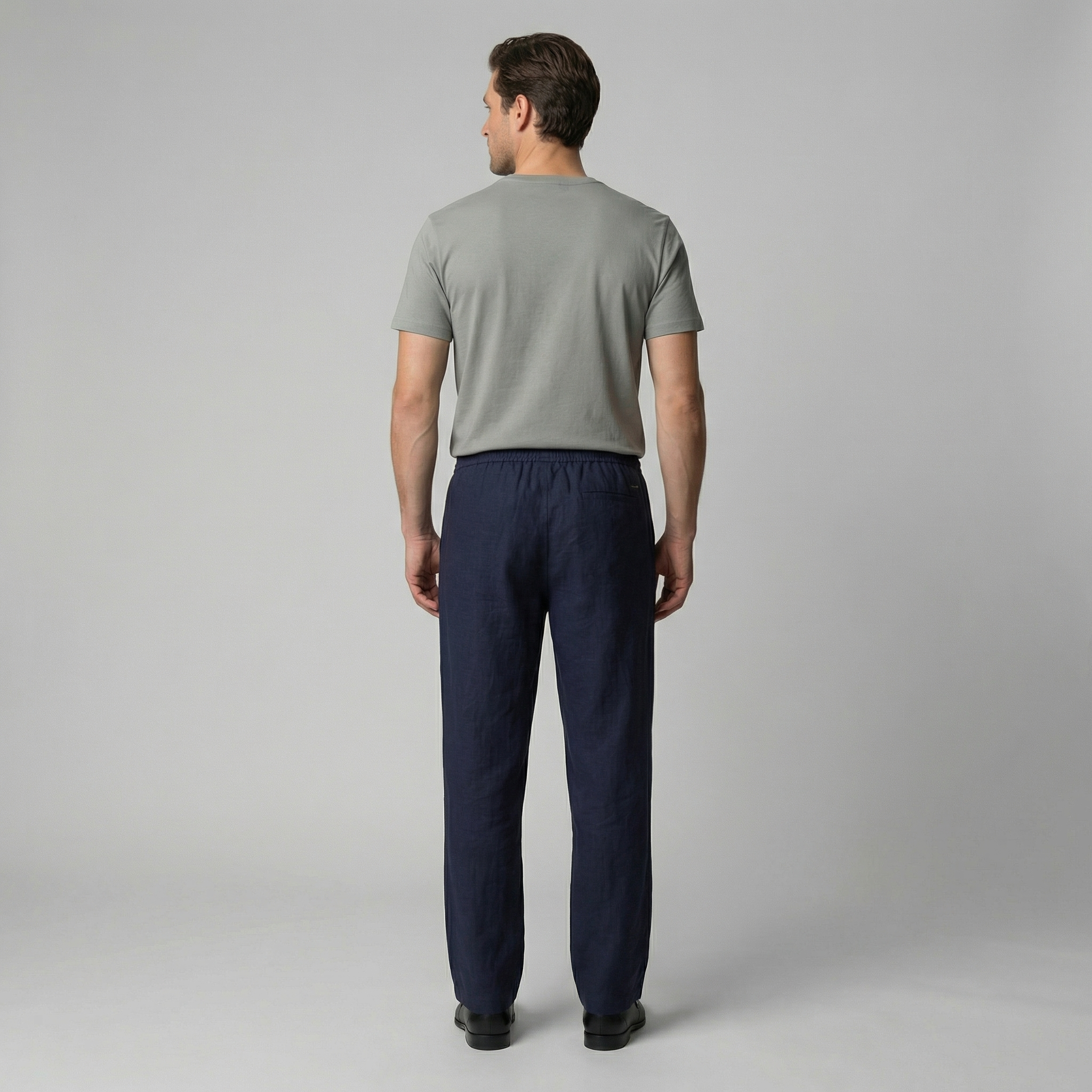 Pantalón lino hombre | ajuste entallado para playa