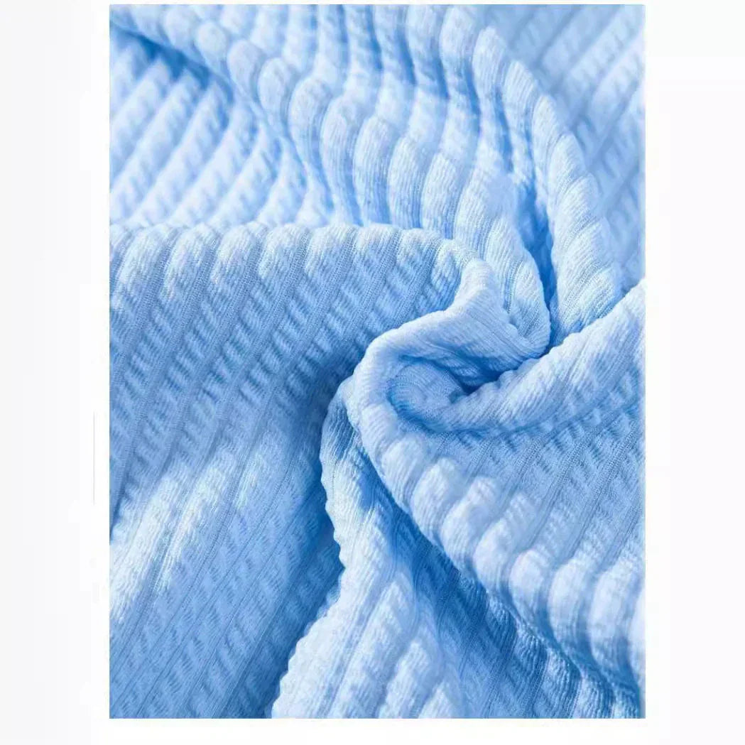 Camicia da uomo a maniche corte - collo alla coreana ampio - vacanze