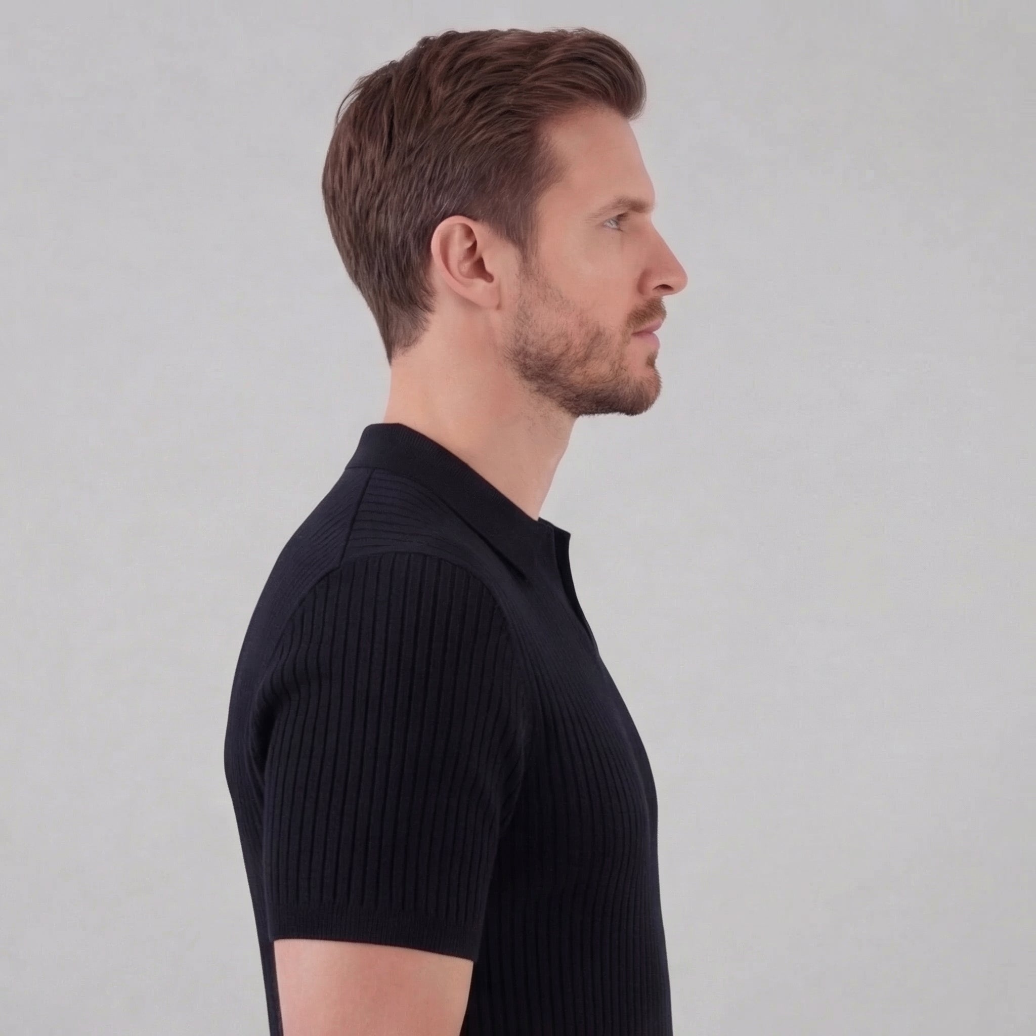 Polo punto hombre | camiseta de algodón entallada