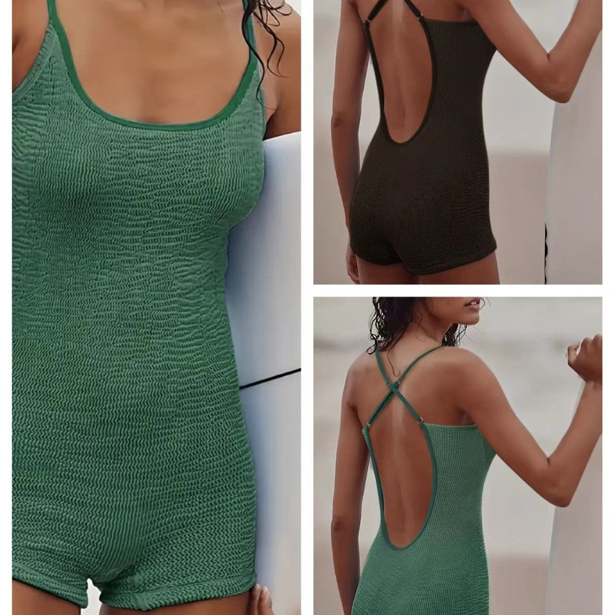 Maillot de bain sportif pour femme - coupe une pièce avec bretelles - natation