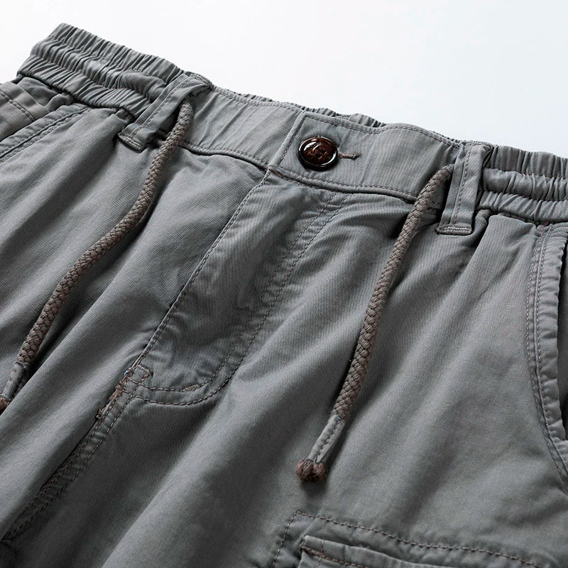 Cargo shorts — durable cotton with multiple pockets — casual