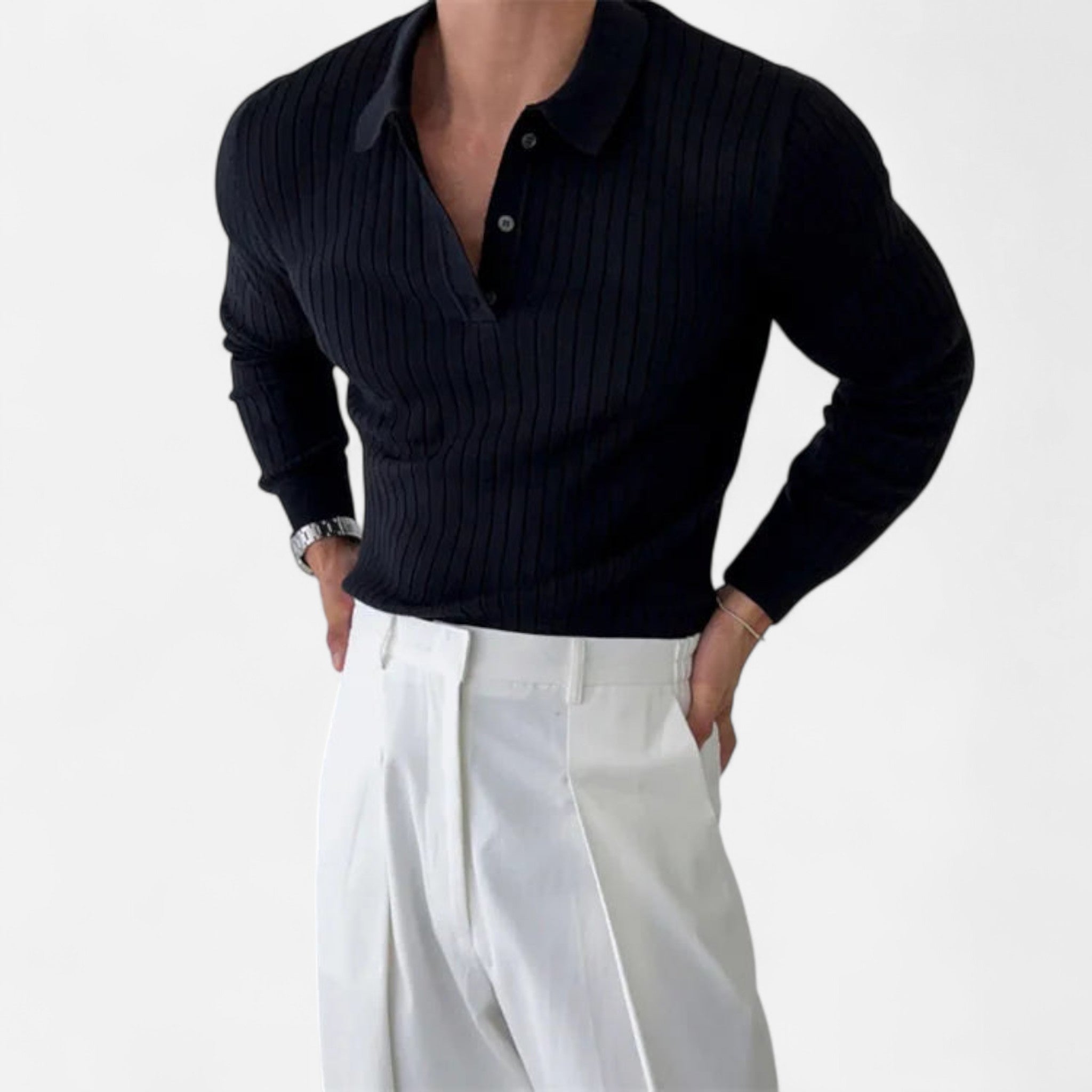 Eliaro Moda | Camisa Polo Hombre Elegancia Clásica en Punto Ligero
