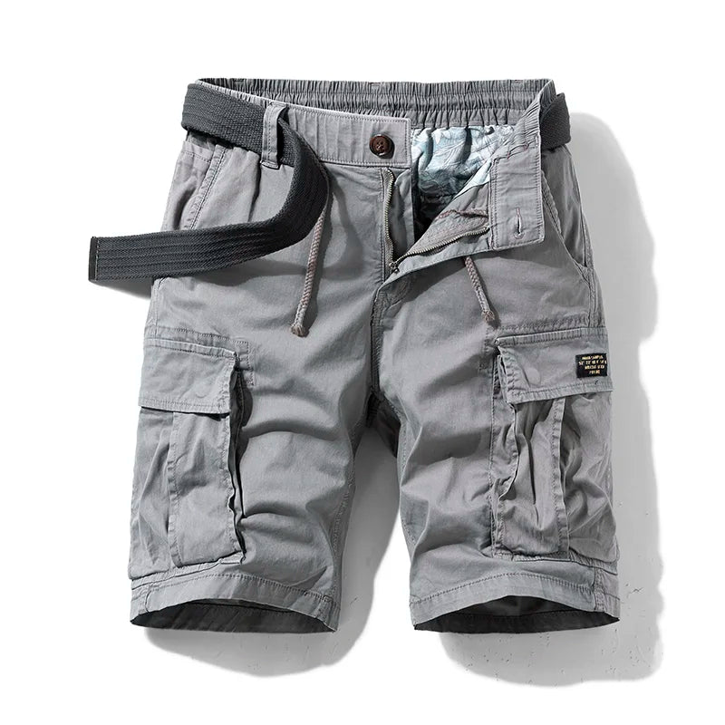 Cargo shorts — durable cotton with multiple pockets — casual
