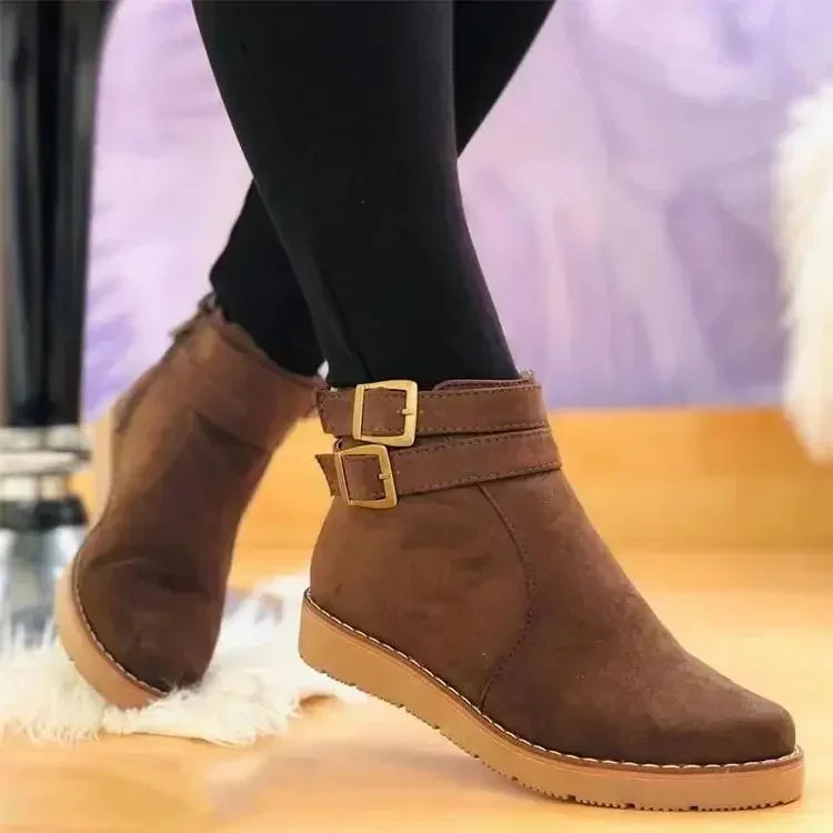 Women's ankle boots — zipper closure — daily use