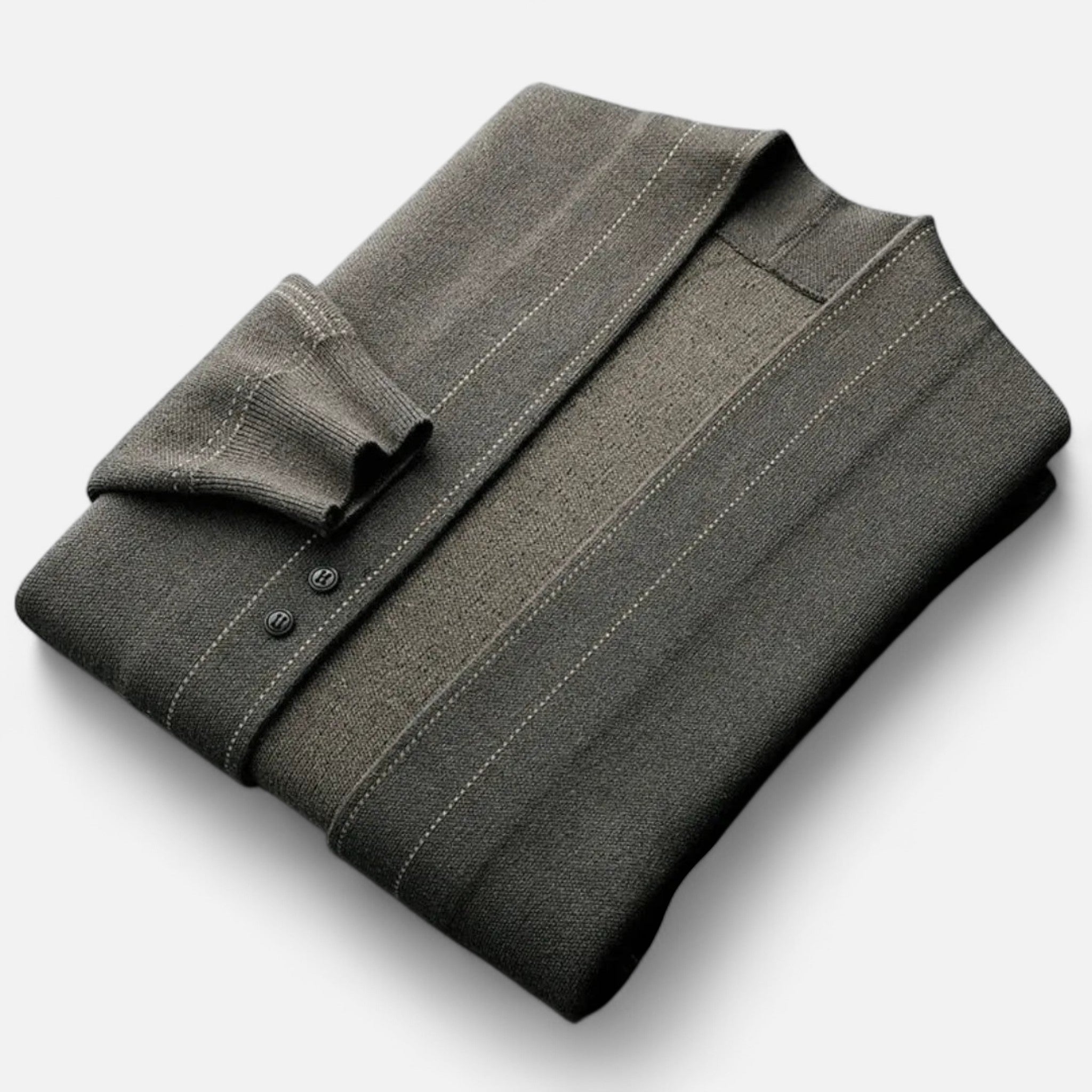 Eliaro Moda | Cárdigan Hombre Lana Virgen Tejido Artesanal Premium