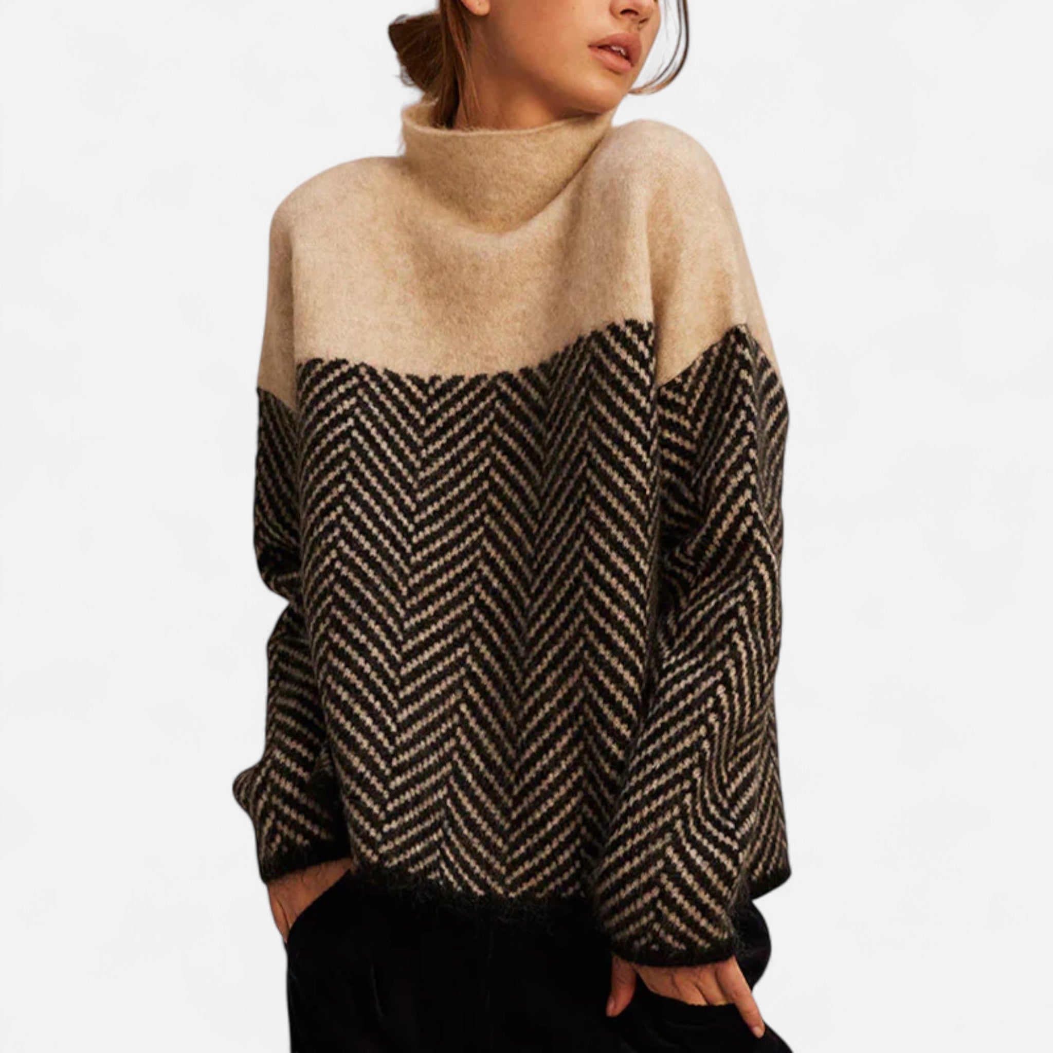 Eliaro Moda | Suéter Mujer Cuello Alto Cachemira Premium