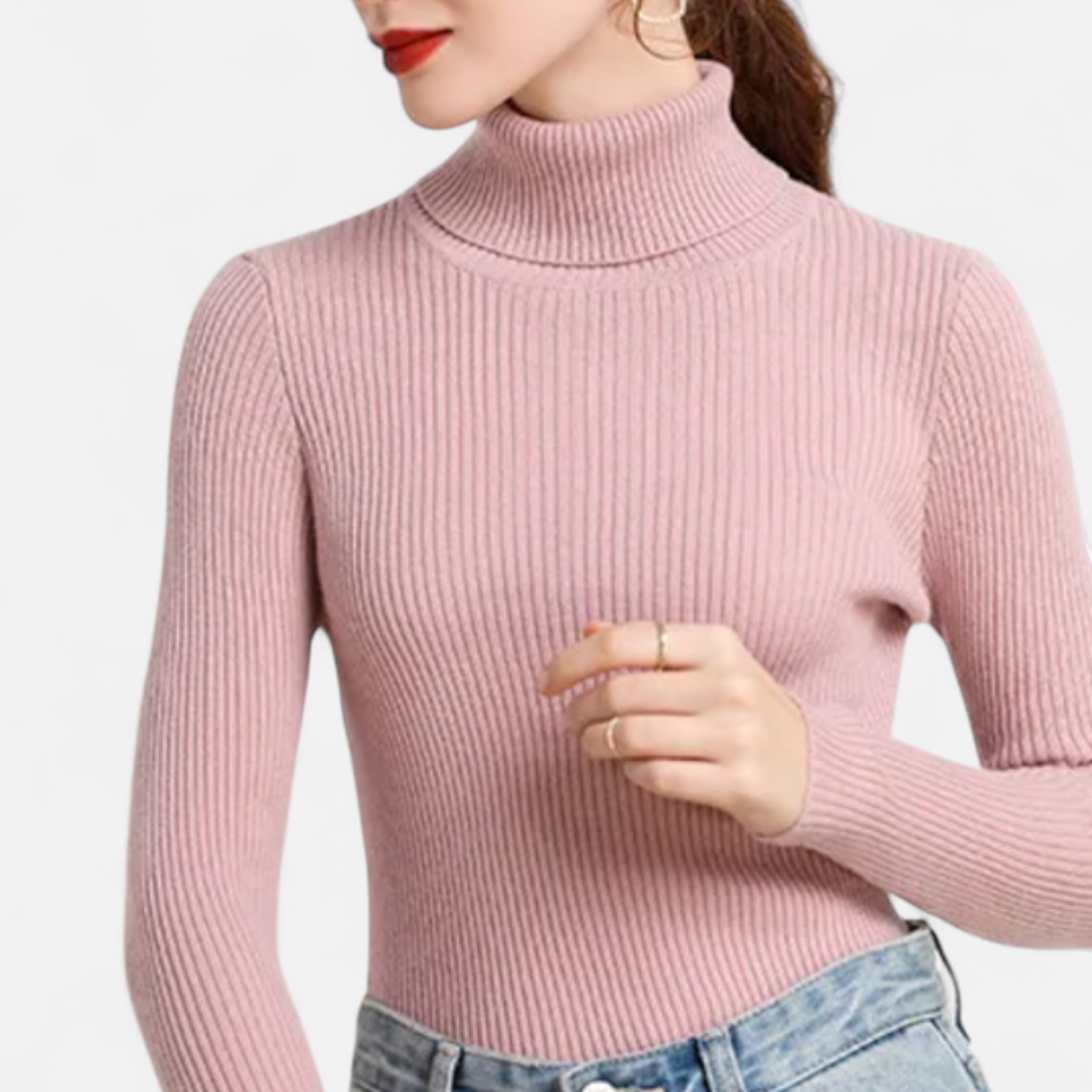 Eliaro Moda | Jersey Cuello Alto Mujer Elegancia Atemporal en Cachemira