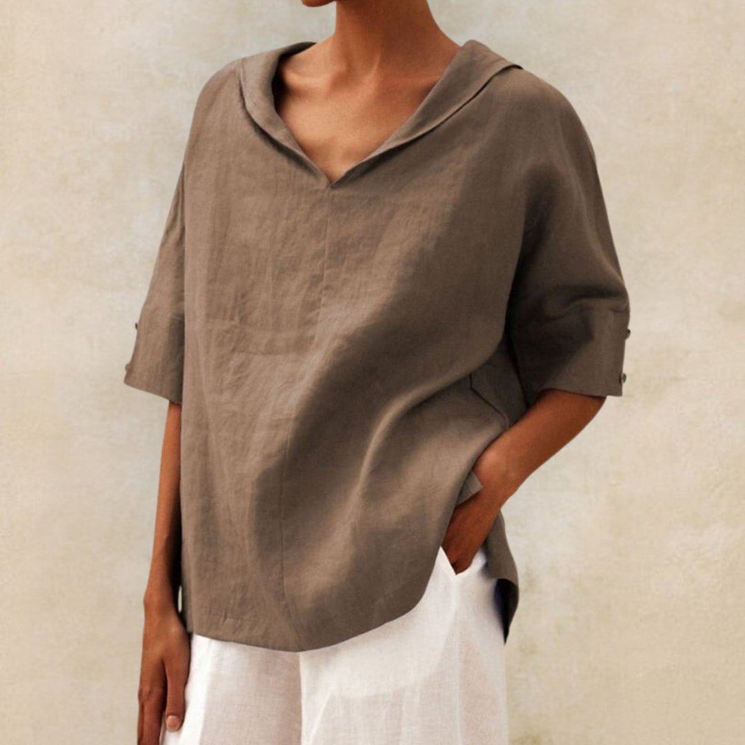 Blusa Donna Casual Collo a V