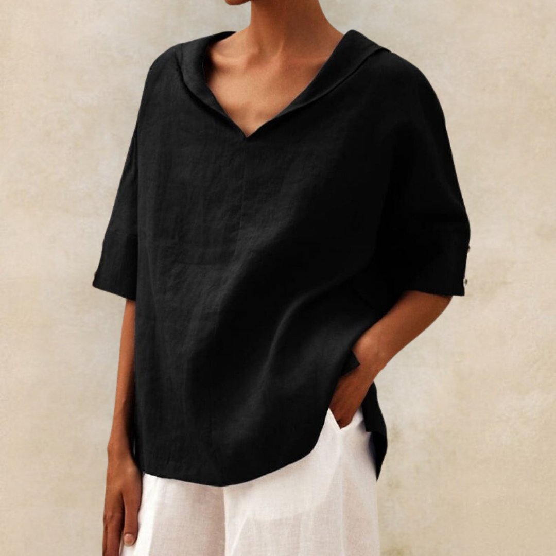 Blusa Donna Casual Collo a V
