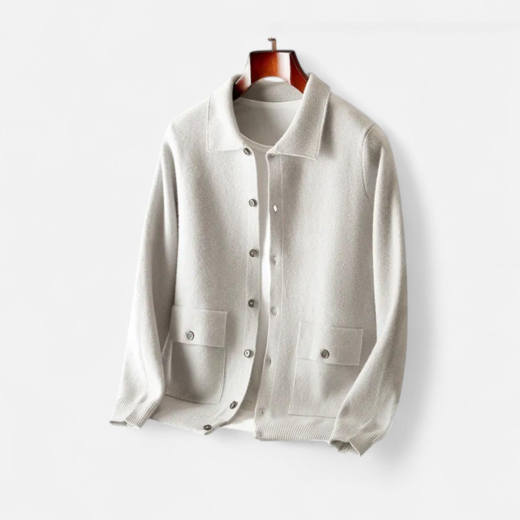Eliaro Moda | Cárdigan Hombre Cachemira Clásico Corte Entallado
