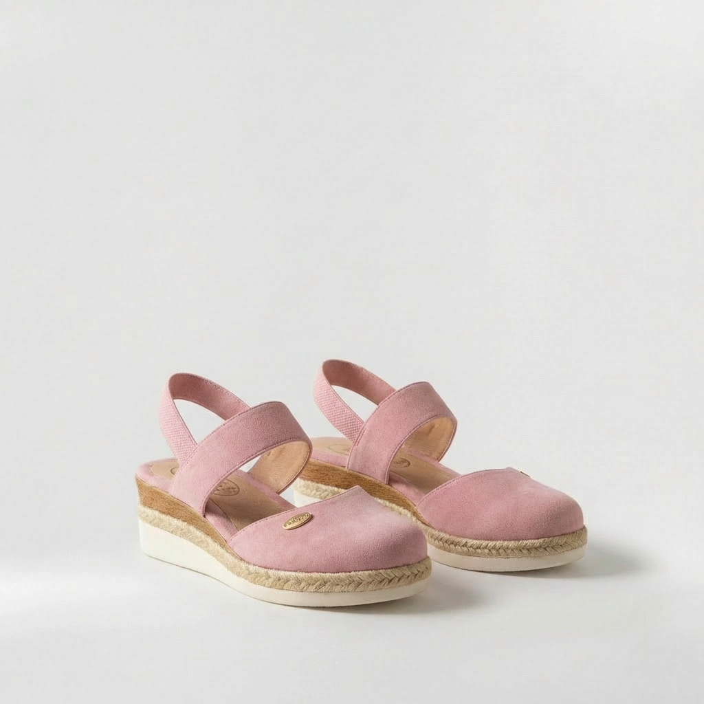 Sandale cu Platformă Stil Espadrile pentru Femei Pantofi cu Platformă din In