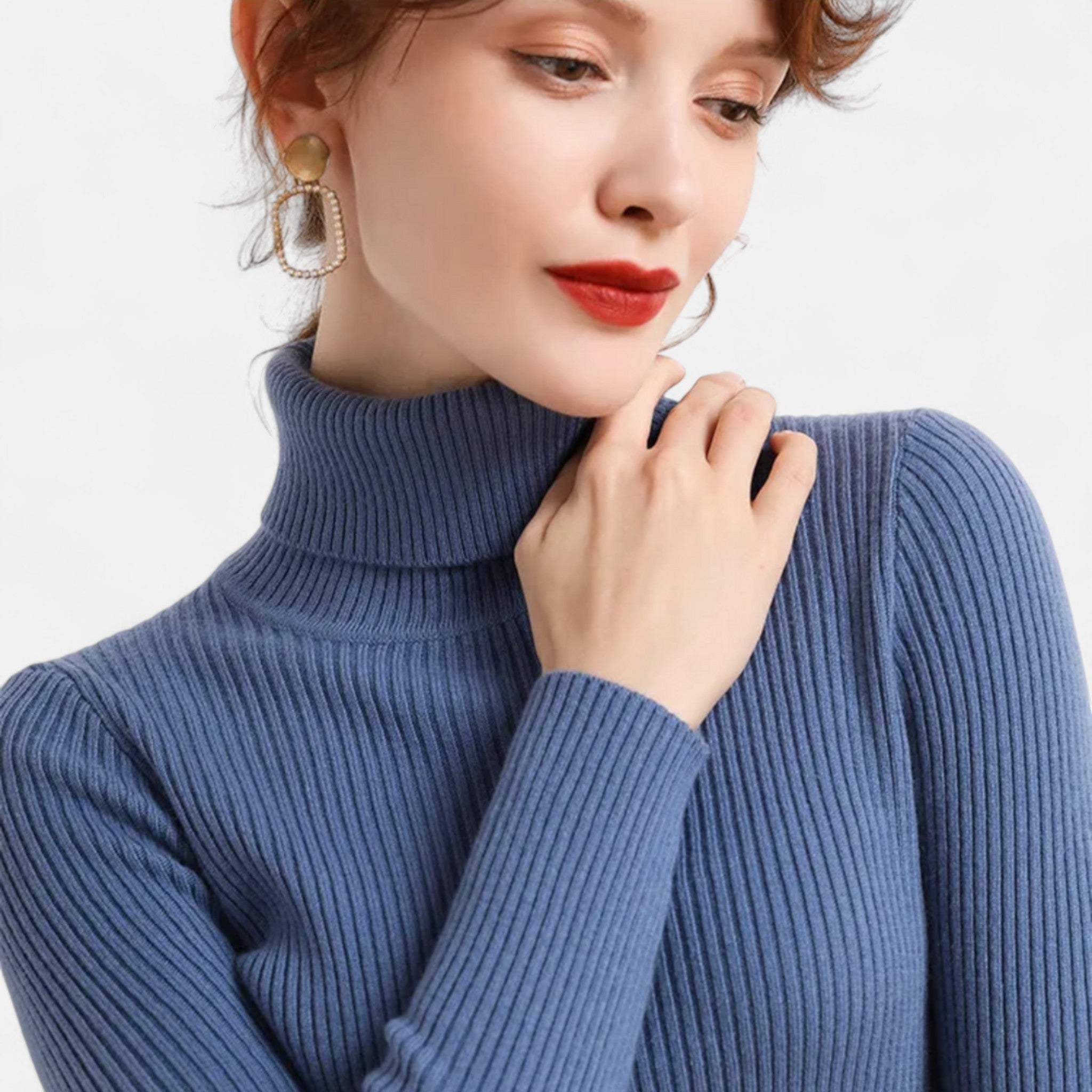 Eliaro Moda | Jersey Cuello Alto Mujer Elegancia Atemporal en Cachemira
