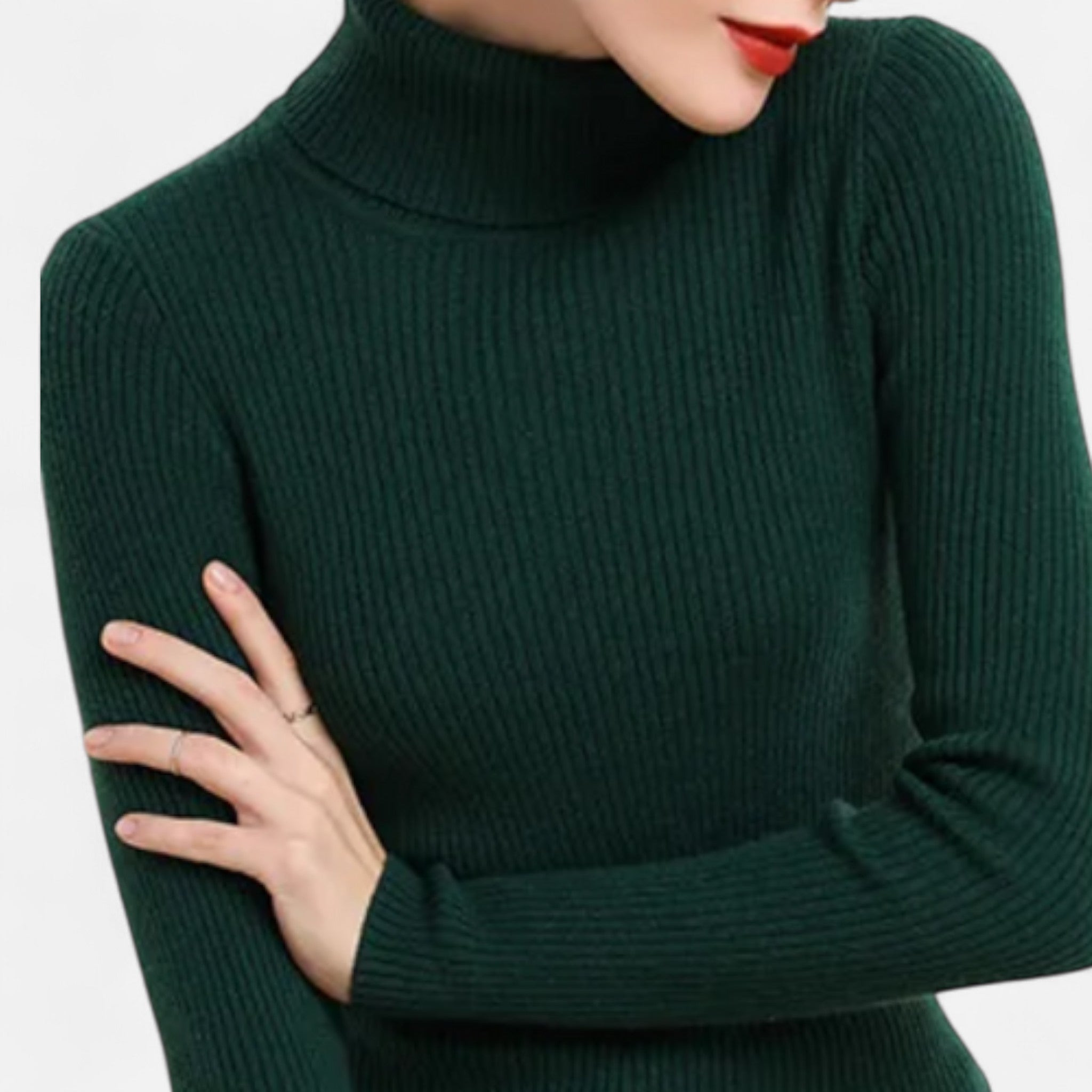Eliaro Moda | Jersey Cuello Alto Mujer Elegancia Atemporal en Cachemira