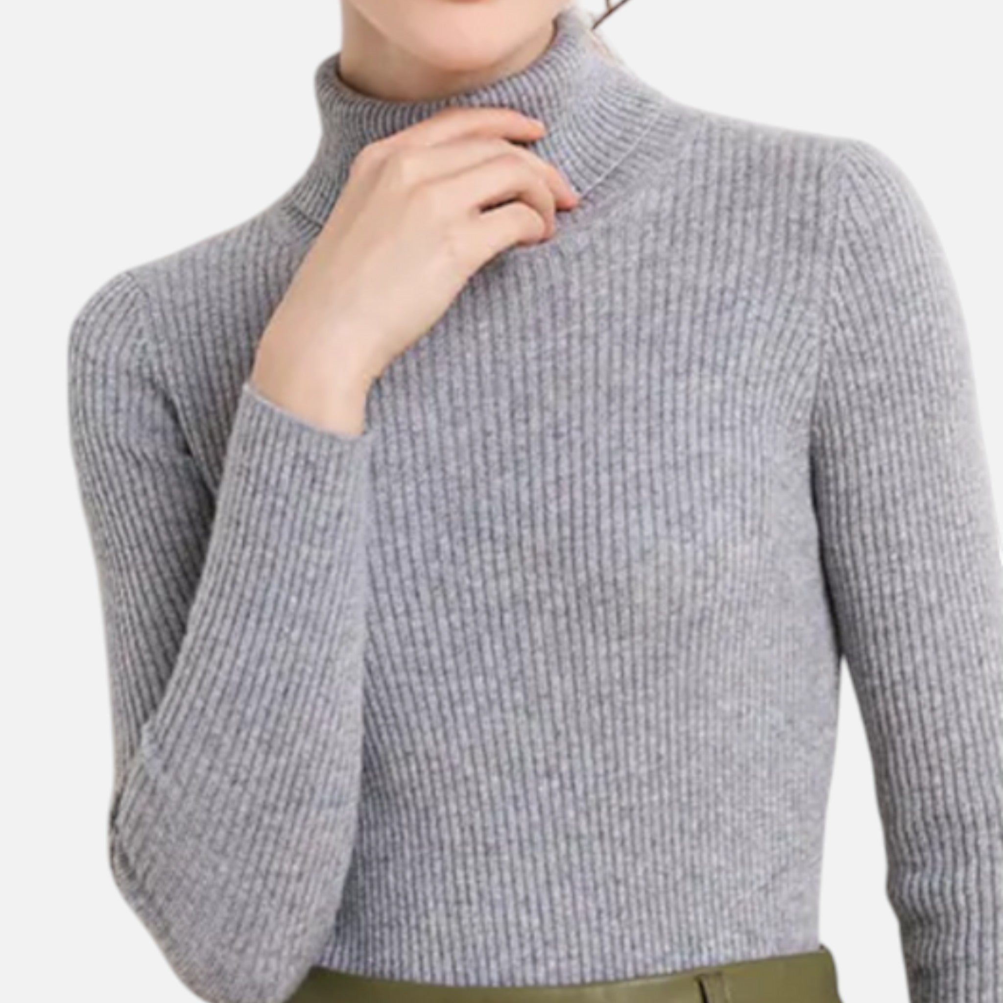 Eliaro Moda | Jersey Cuello Alto Mujer Elegancia Atemporal en Cachemira