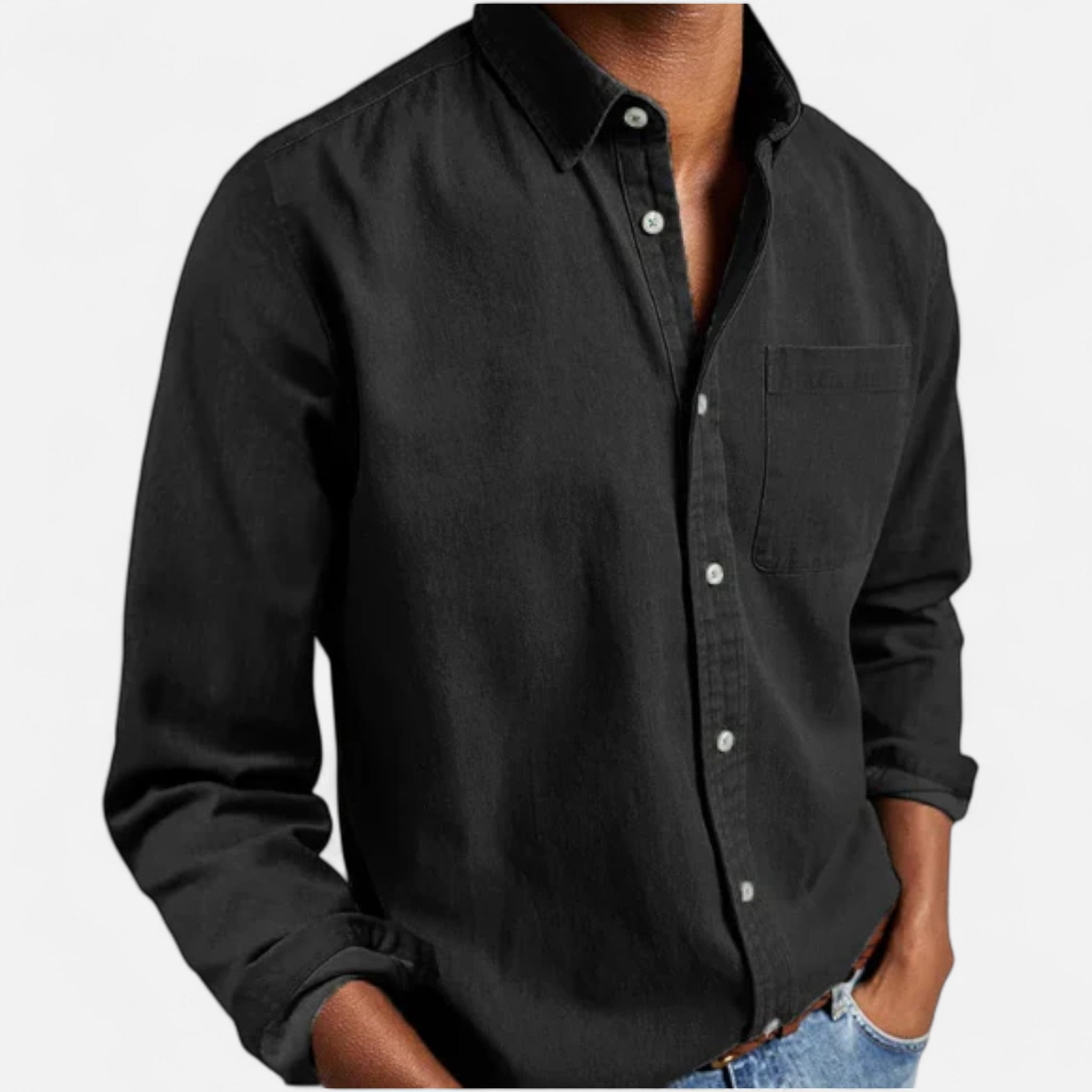 Eliaro Moda | Camisa Denim Hombre Algodón Premium Estilo Clásico