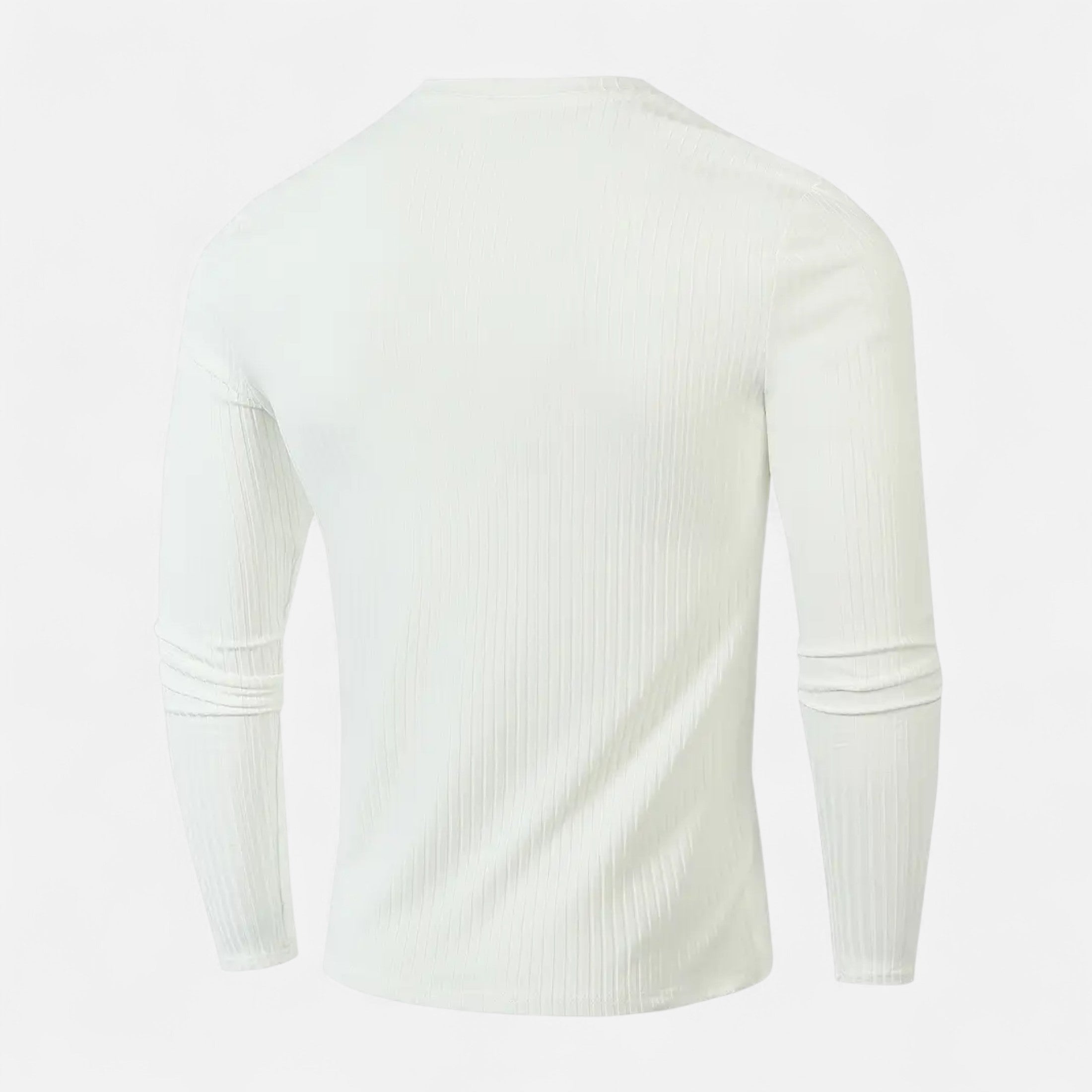 Eliaro Moda | Camiseta de Manga Larga Acanalada para Hombre