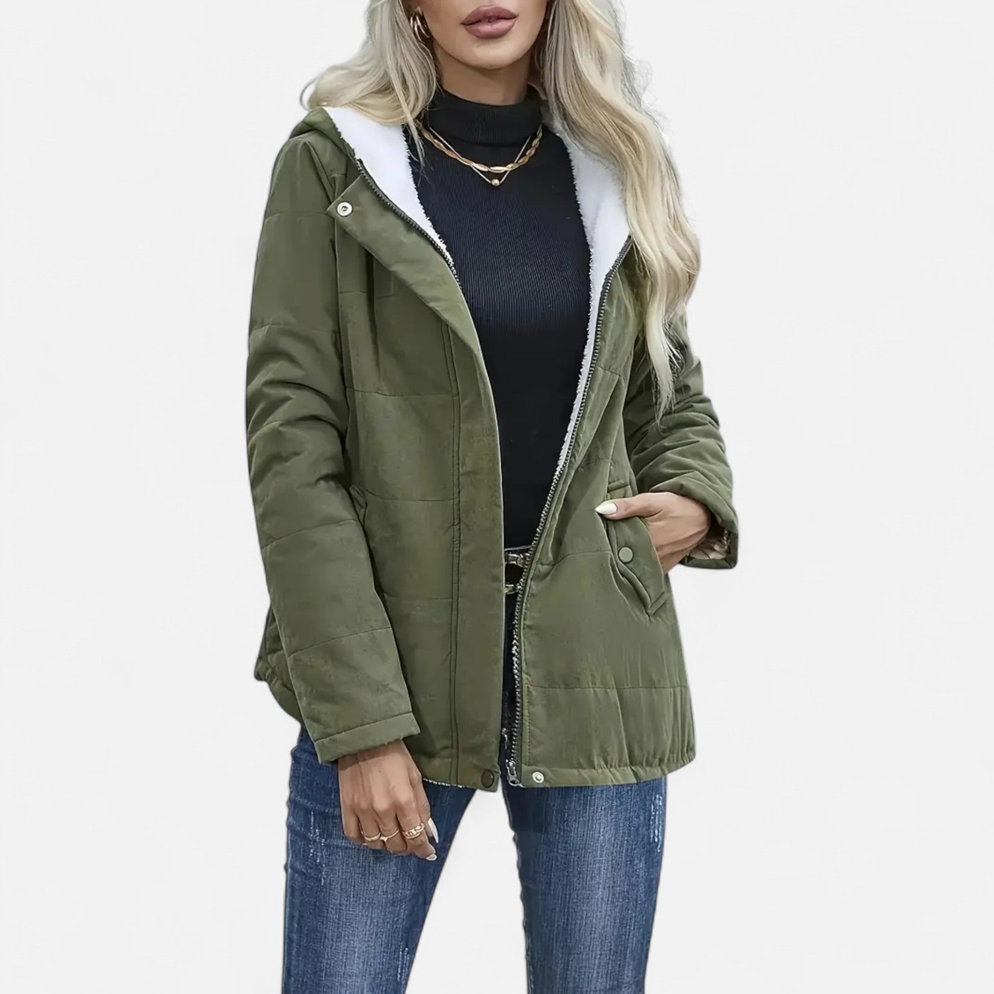 Eliaro Moda | Chaqueta de Invierno con Forro Polar