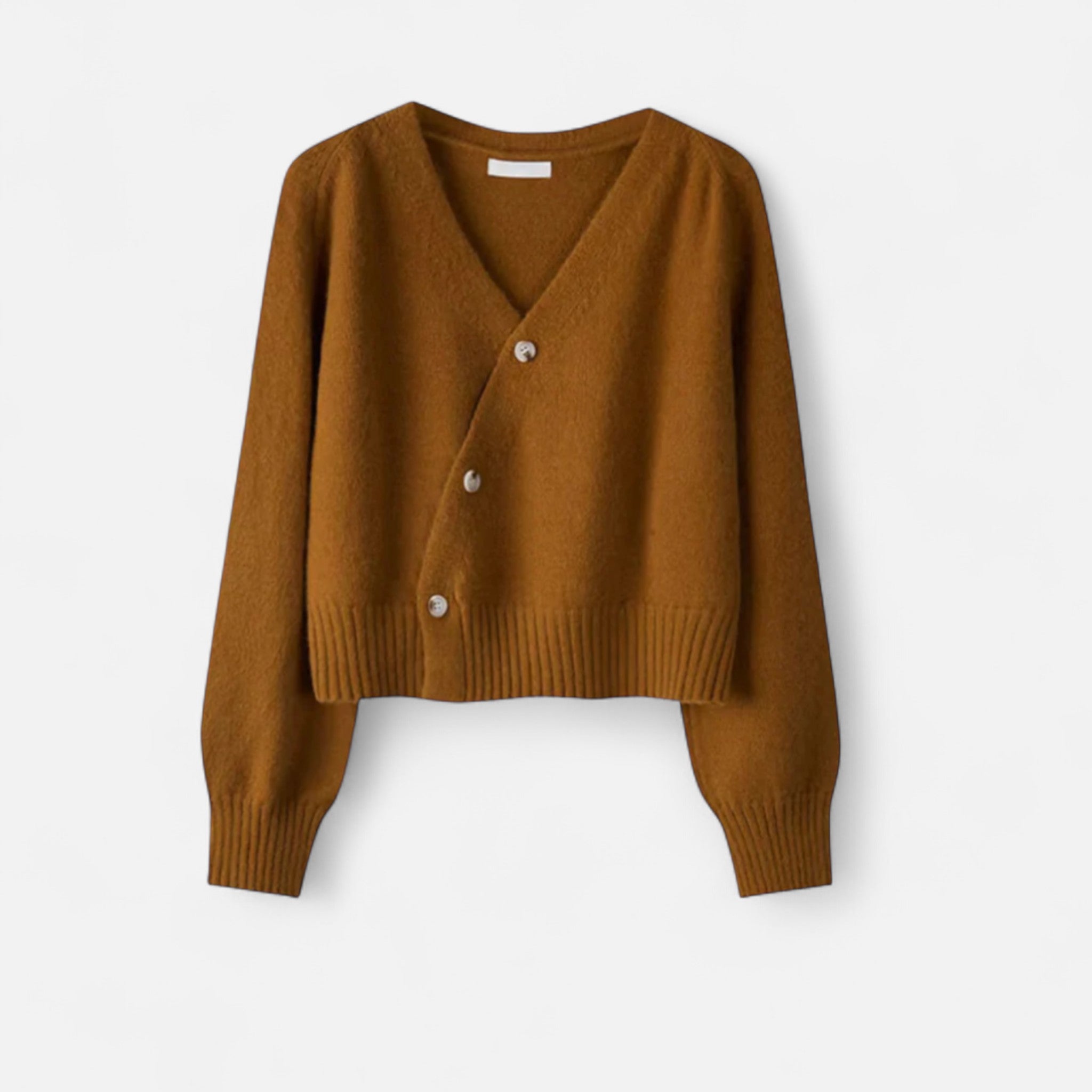 Eliaro Moda | Cárdigan Mujer Lana Premium con Botones en Diagonal