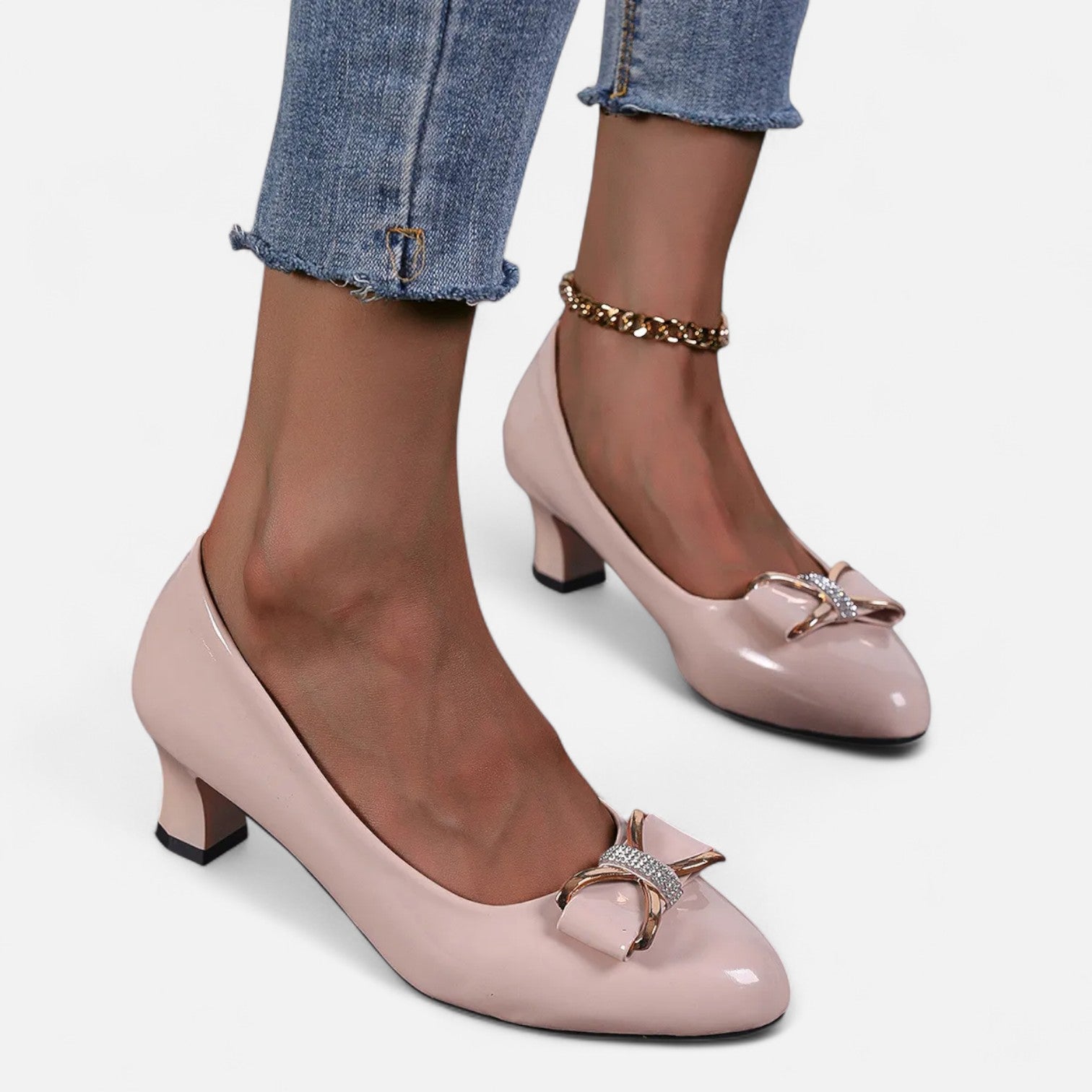 Eliaro Moda | Tacones Altos Lazo Cristal Mujer
