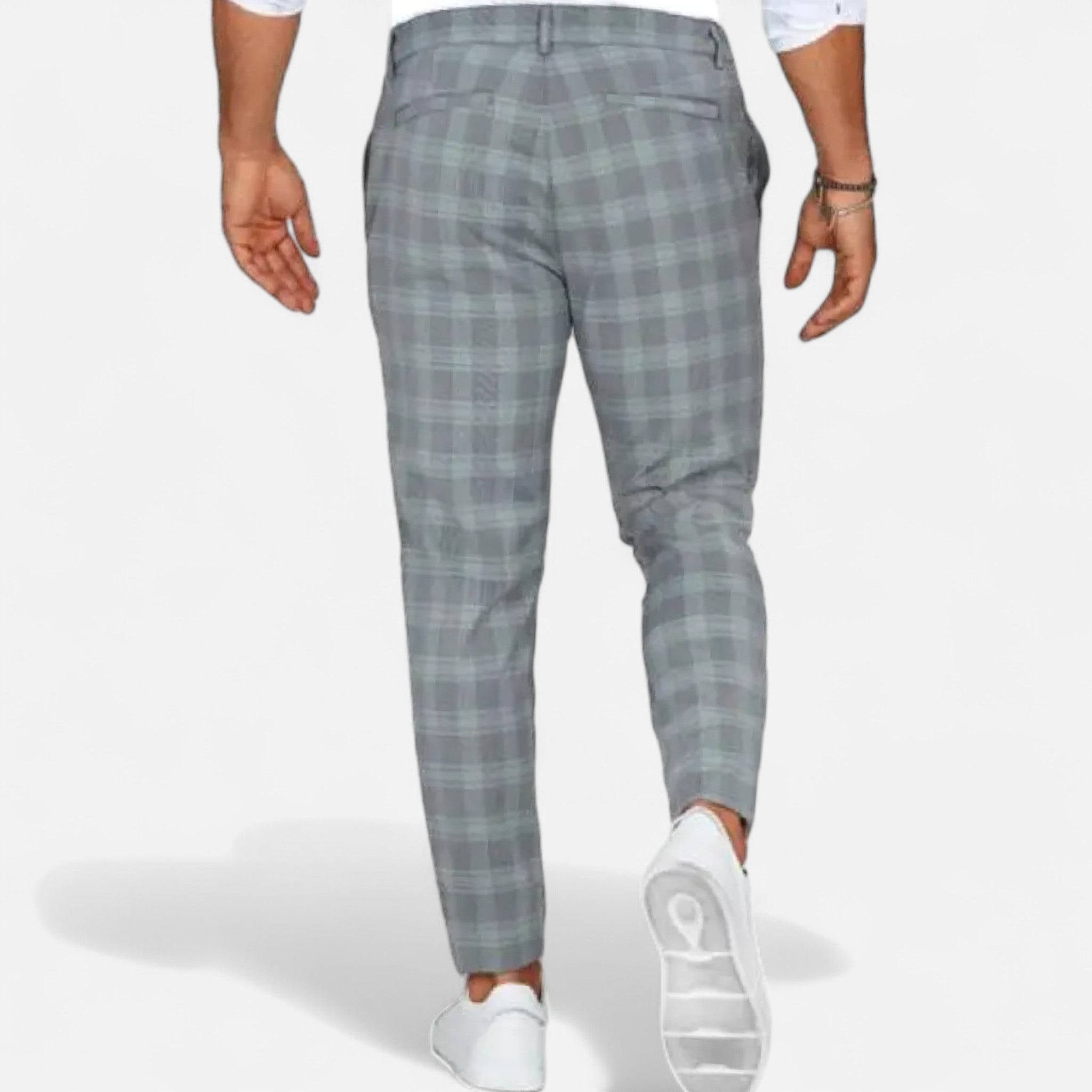 Eliaro Moda | Chinos Hombre Slim Fit Cuadro Clásico con Stretch