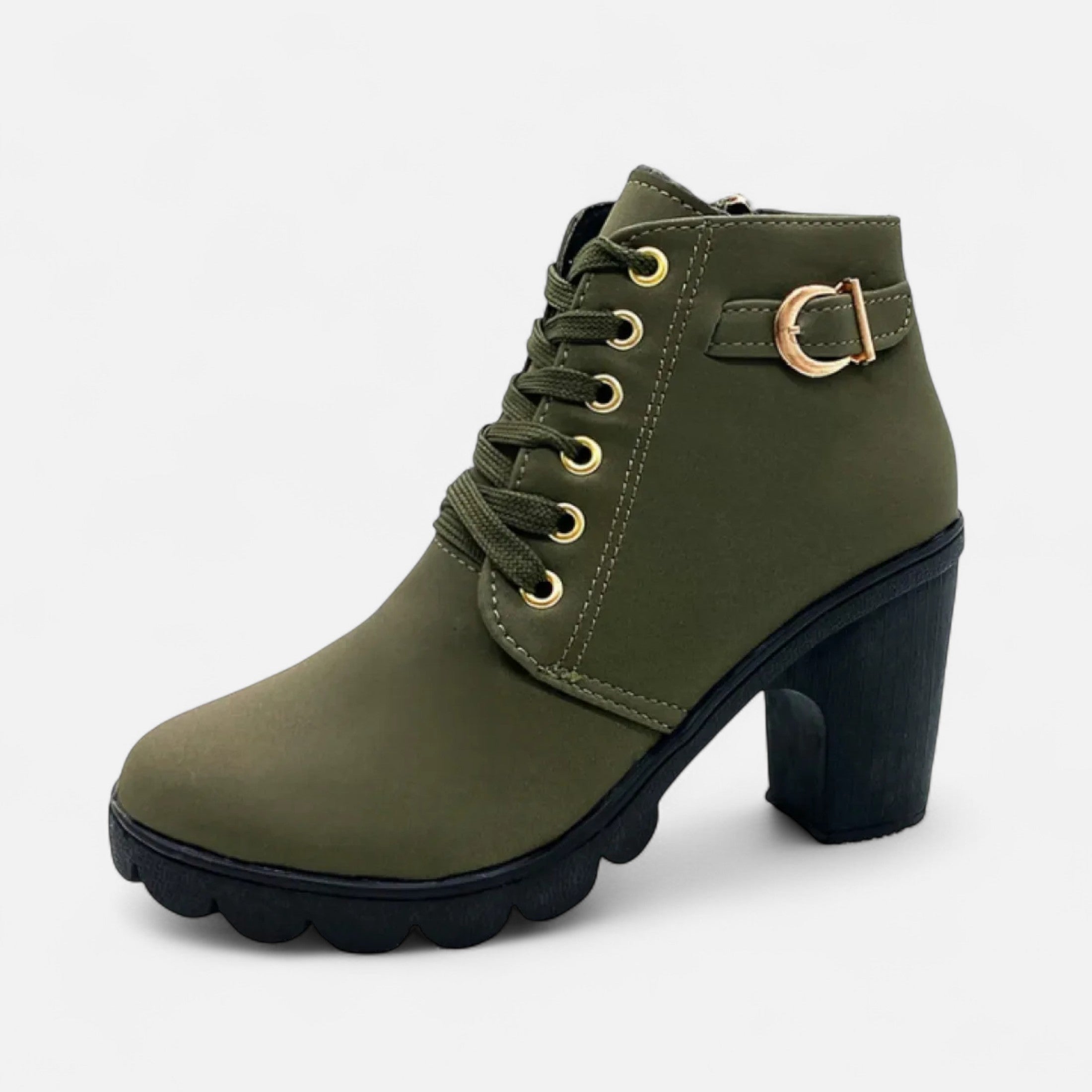 Eliaro Moda | Botines Cortos Mujer con Tacón de Bloque Elegante