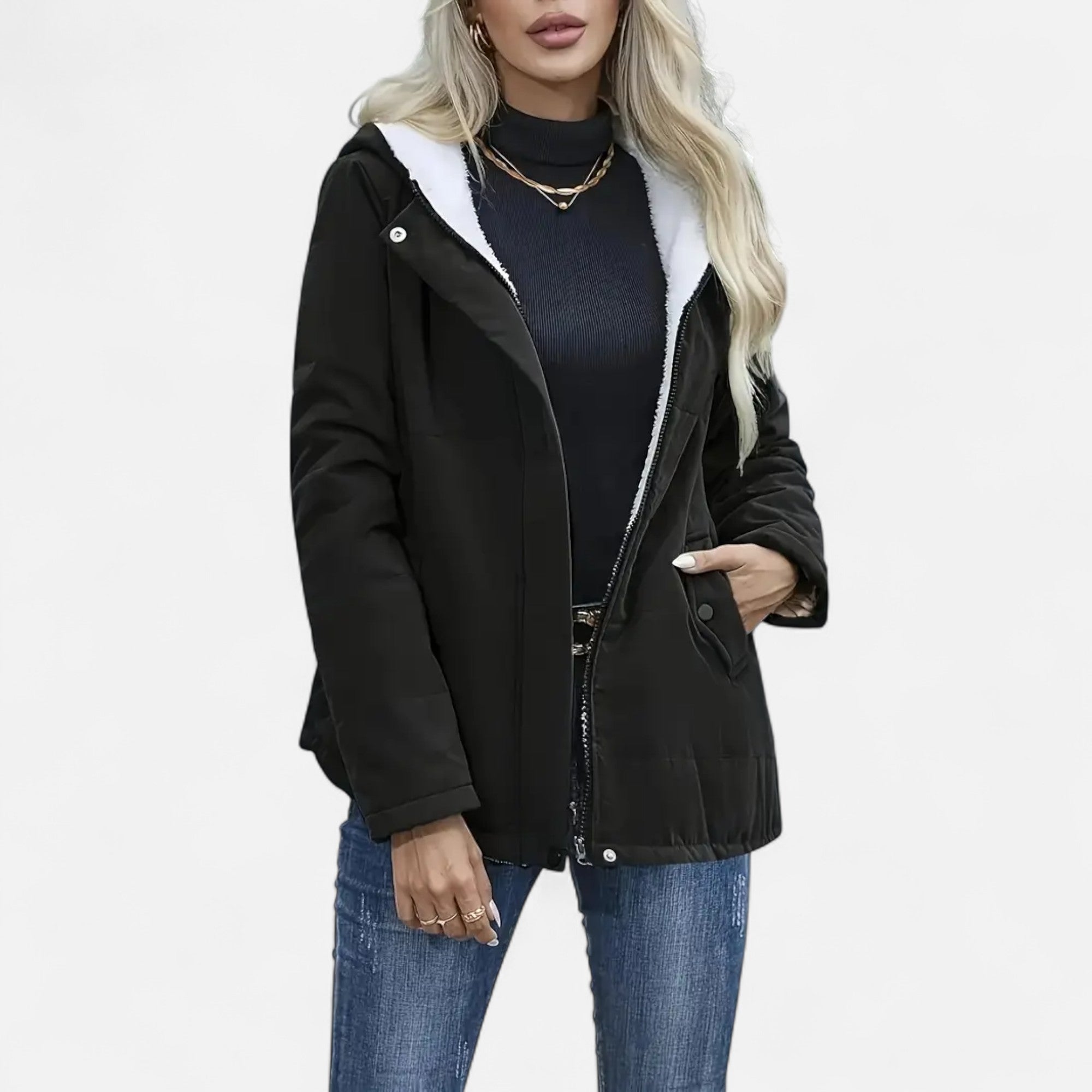 Eliaro Moda | Chaqueta de Invierno con Forro Polar