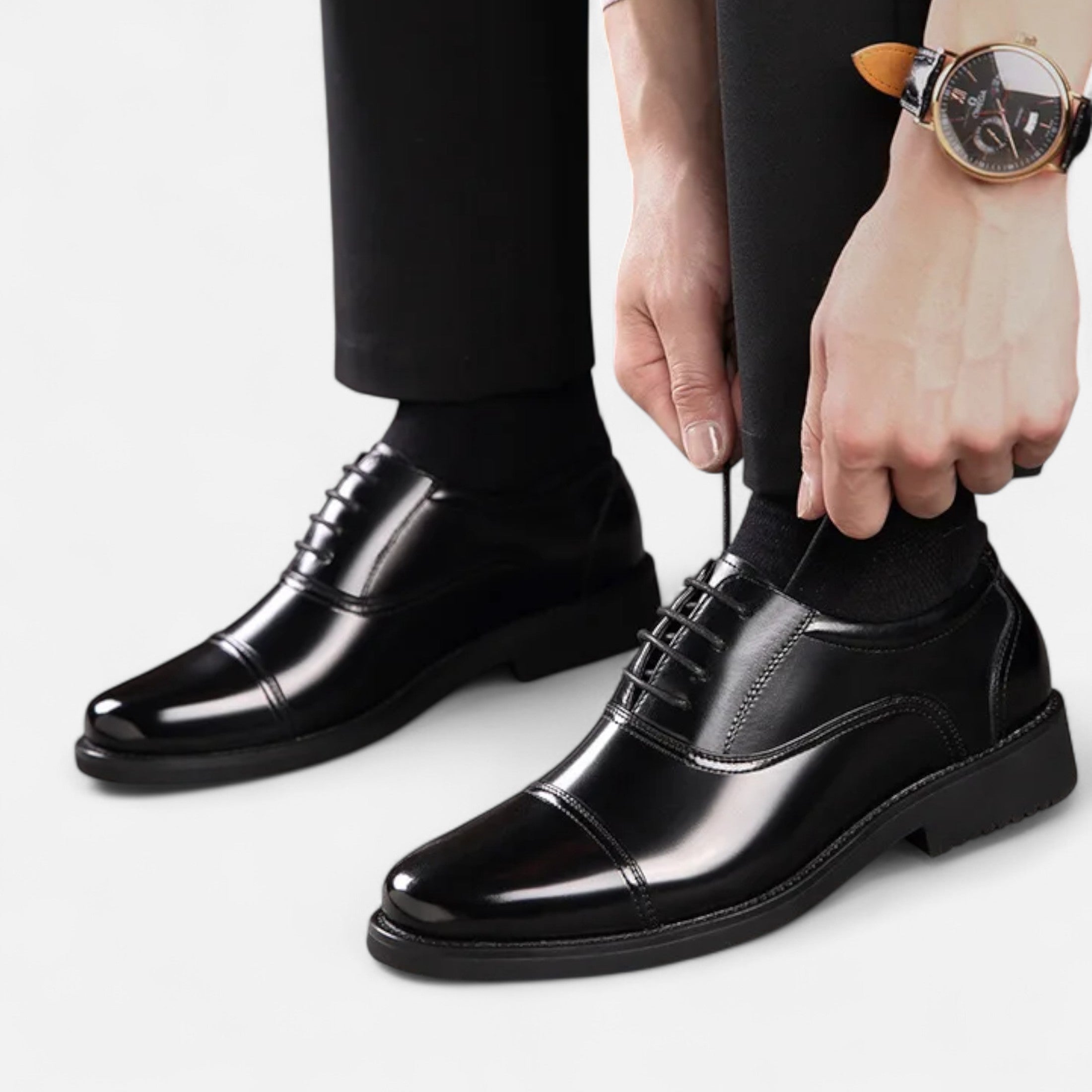 Eliaro Moda | Zapatos Casual de Negocios Hombre con Cordones Finos