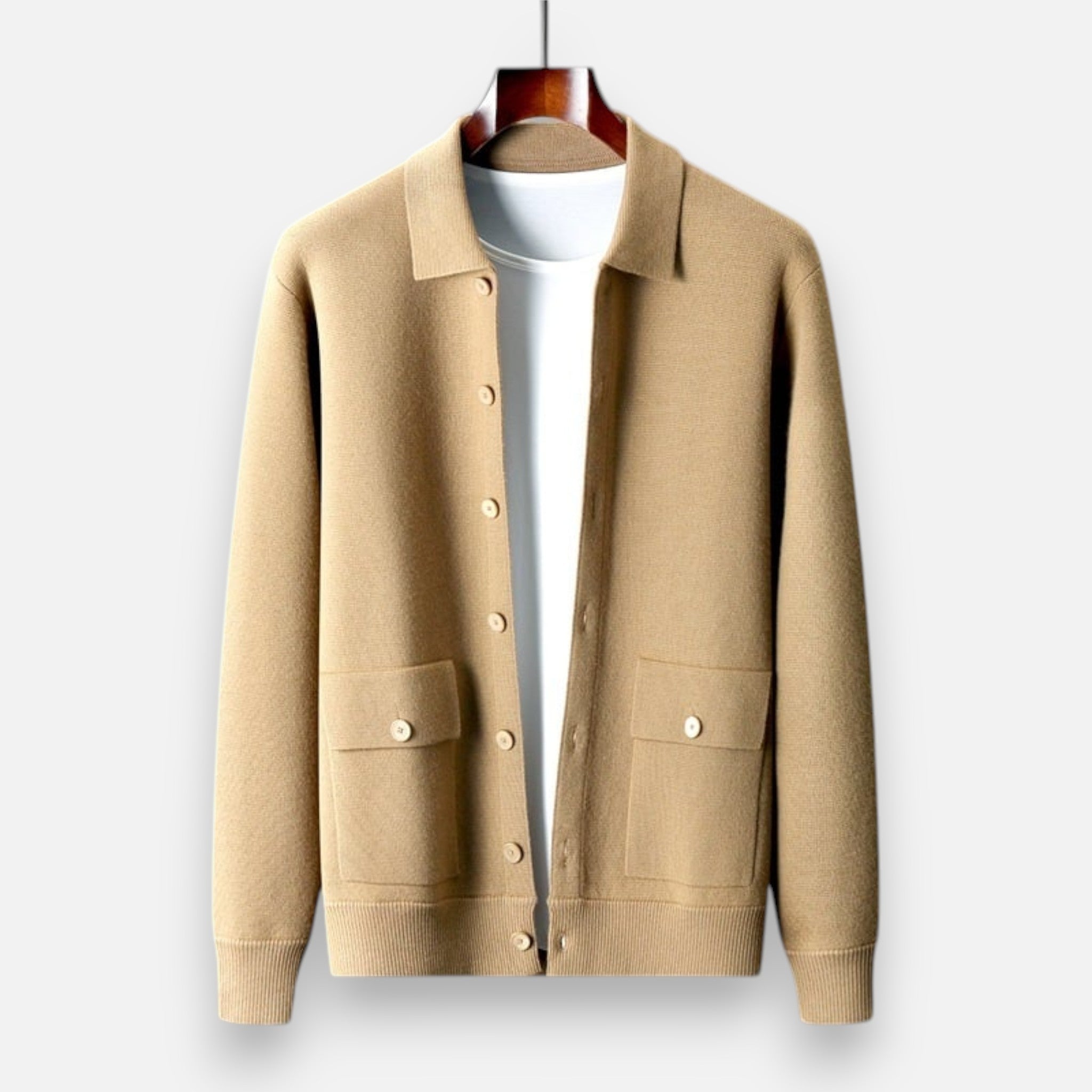 Eliaro Moda | Cárdigan Hombre Cachemira Clásico Corte Entallado