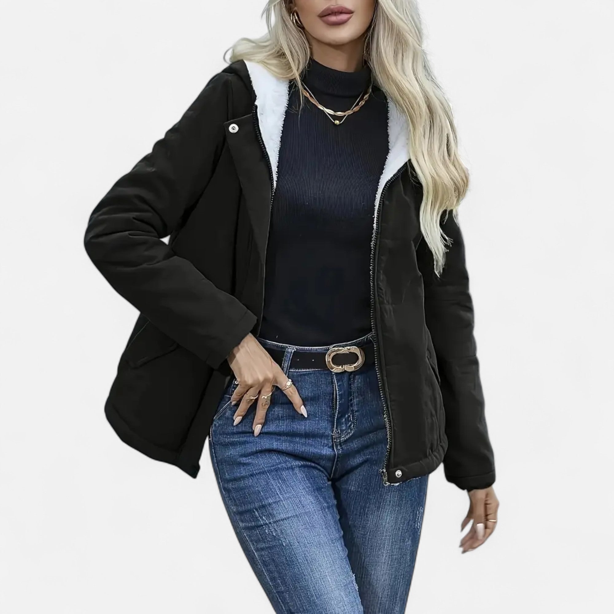 Eliaro Moda | Chaqueta de Invierno con Forro Polar