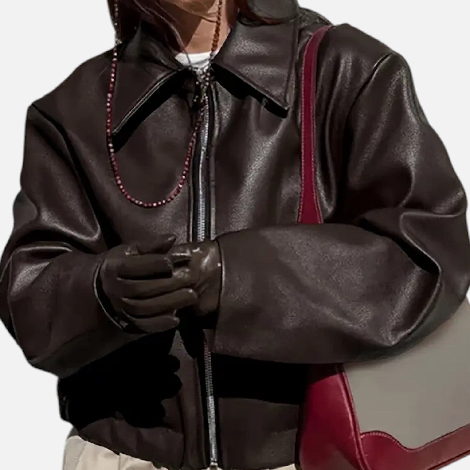 Eliaro Moda | Chaqueta Motera de Polipiel de Lujo