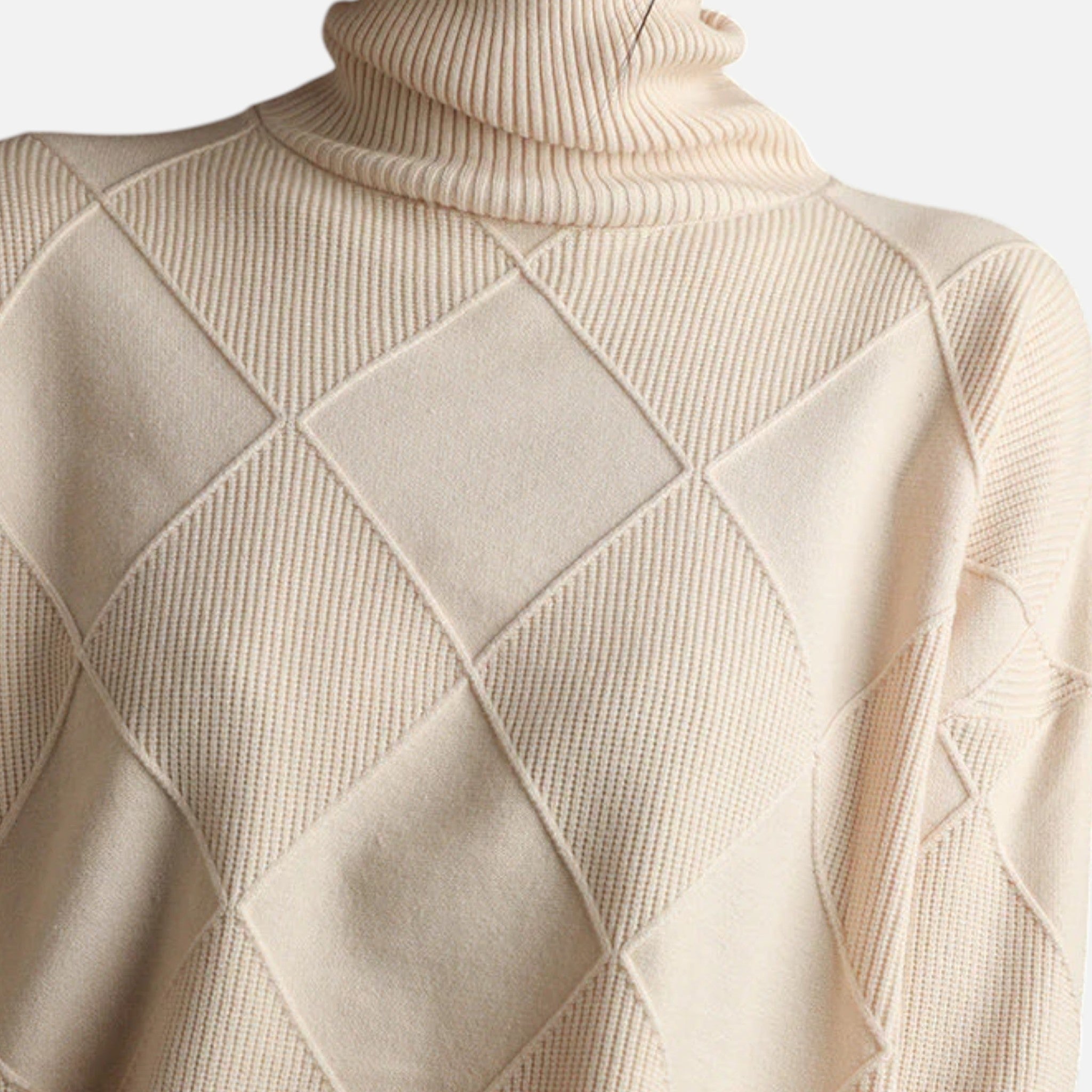 Eliaro Moda | Suéter Mujer Cachemira Cuello Alto Envolvente