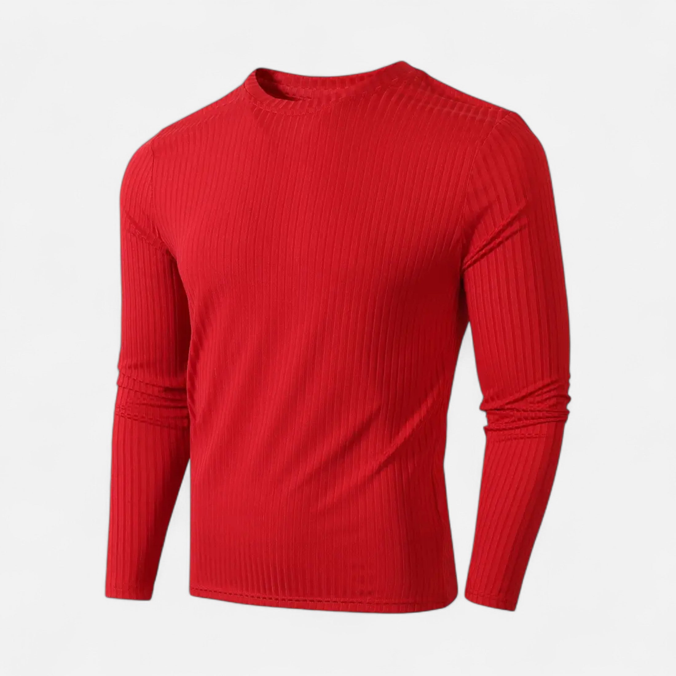 Eliaro Moda | Camiseta de Manga Larga Acanalada para Hombre