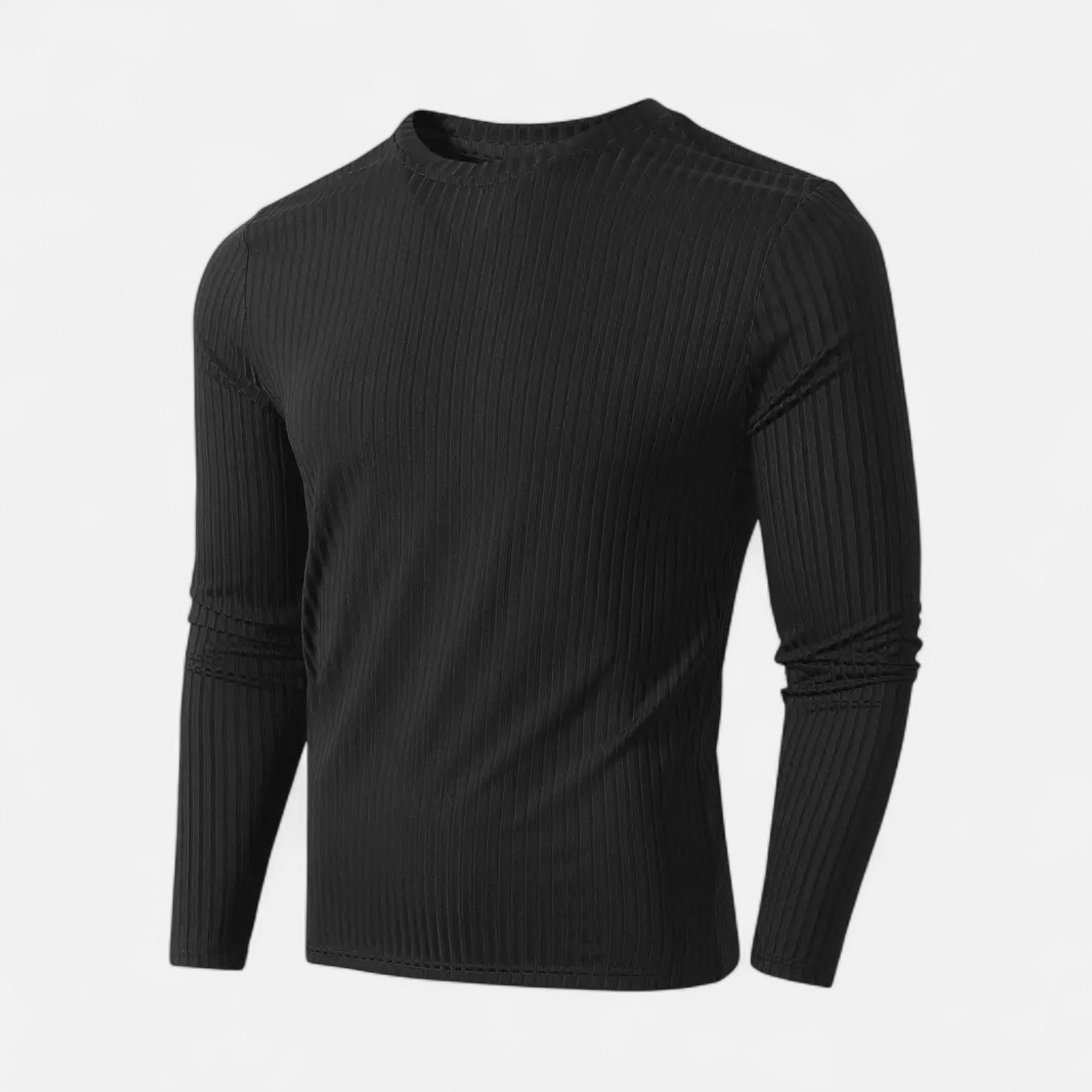 Eliaro Moda | Camiseta de Manga Larga Acanalada para Hombre