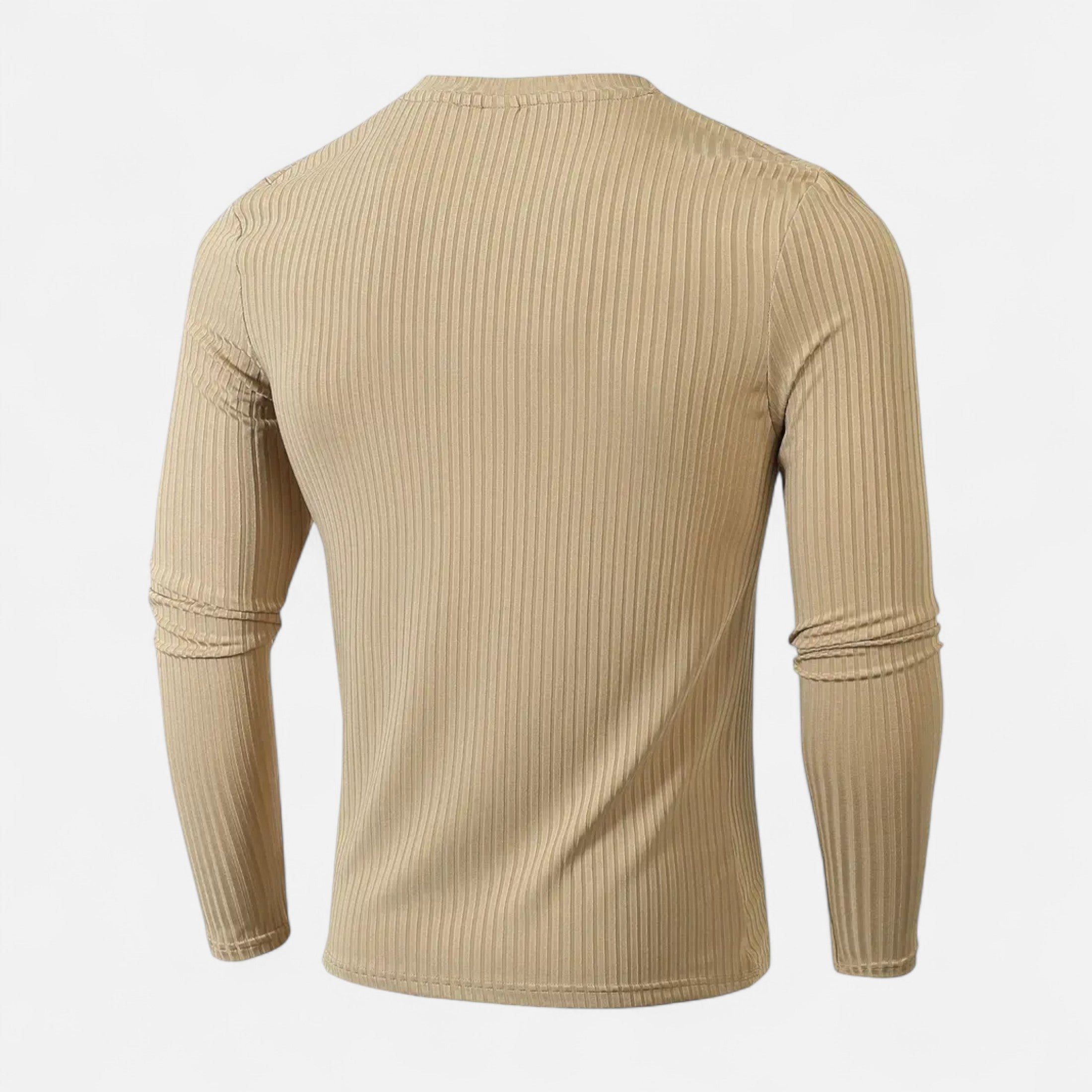 Eliaro Moda | Camiseta de Manga Larga Acanalada para Hombre