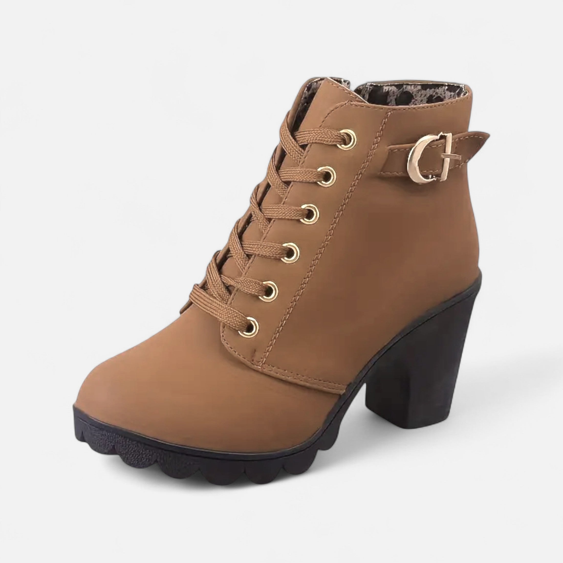Eliaro Moda | Botines Cortos Mujer con Tacón de Bloque Elegante