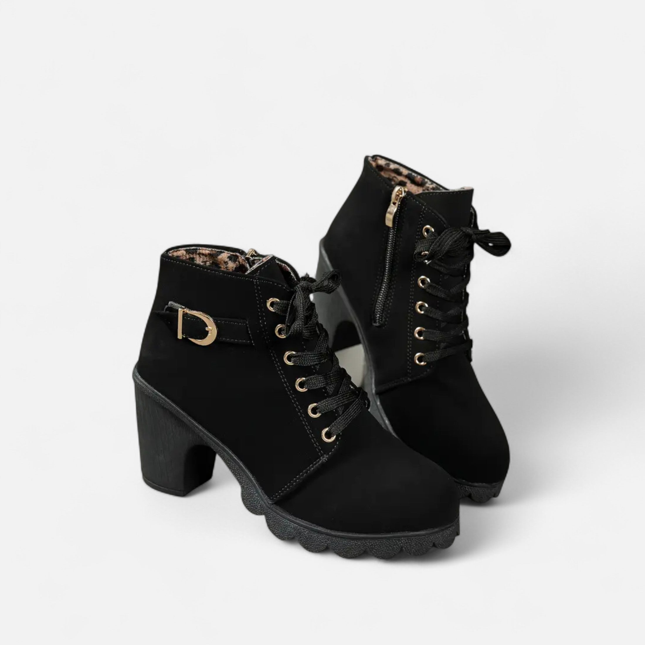 Eliaro Moda | Botines Cortos Mujer con Tacón de Bloque Elegante
