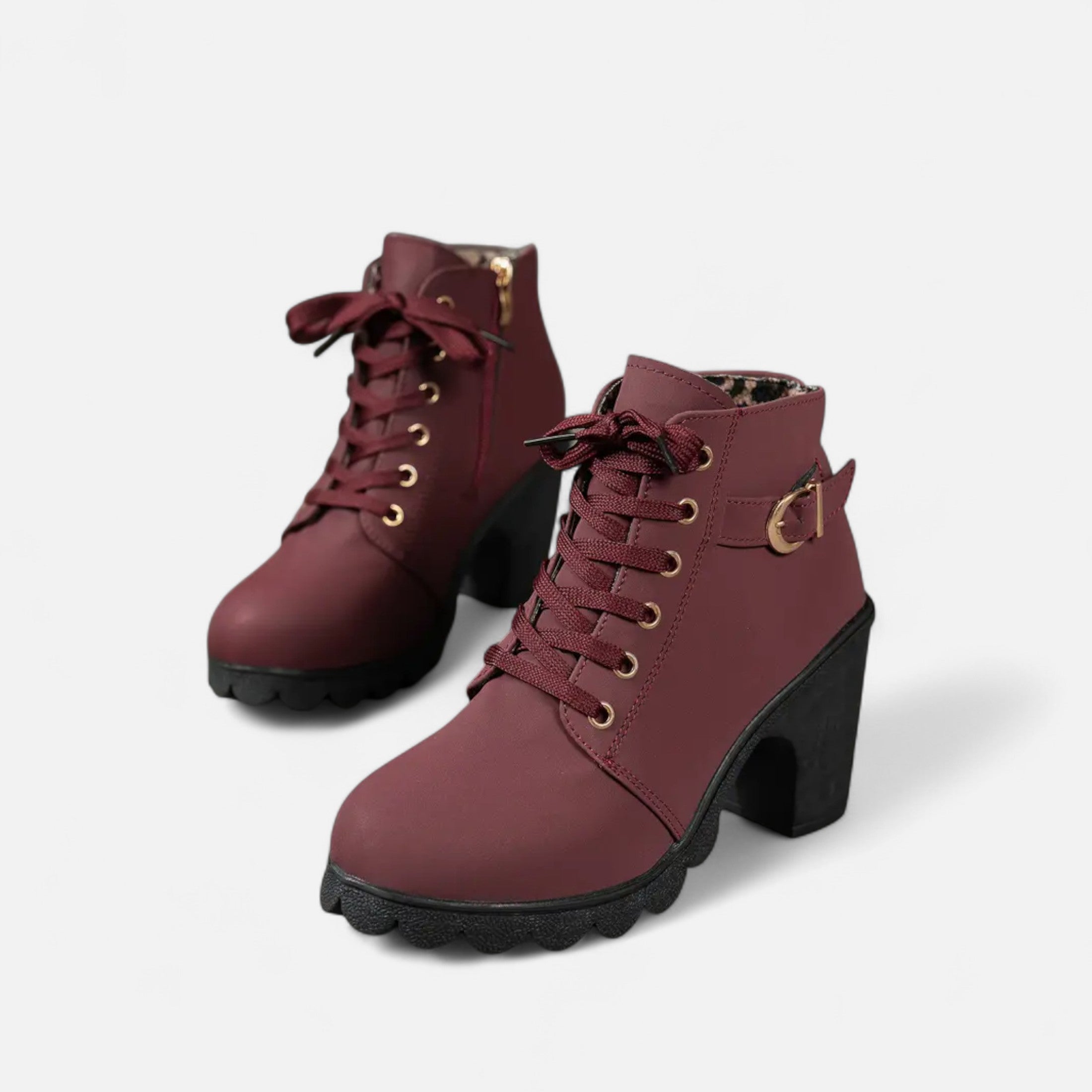 Eliaro Moda | Botines Cortos Mujer con Tacón de Bloque Elegante