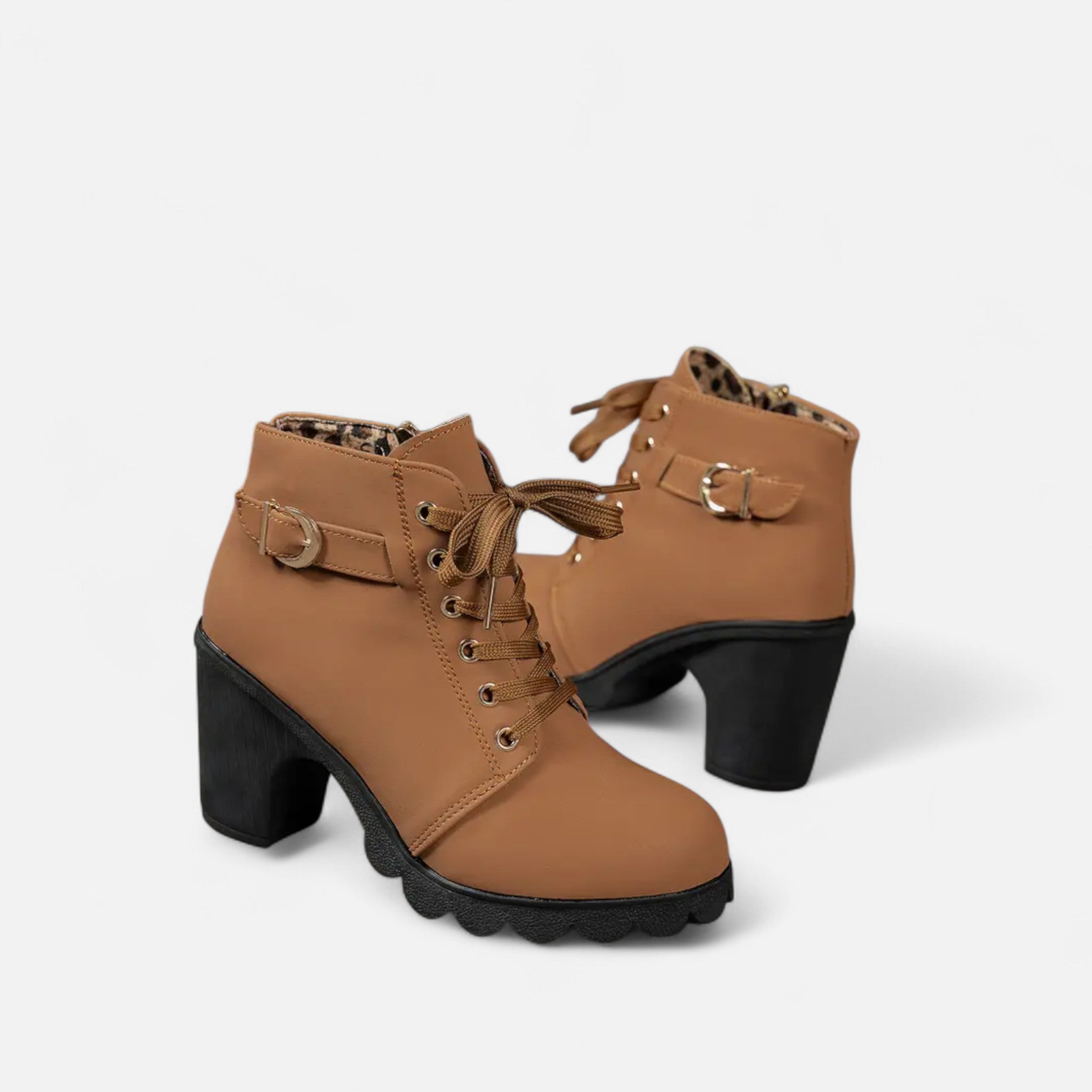 Eliaro Moda | Botines Cortos Mujer con Tacón de Bloque Elegante