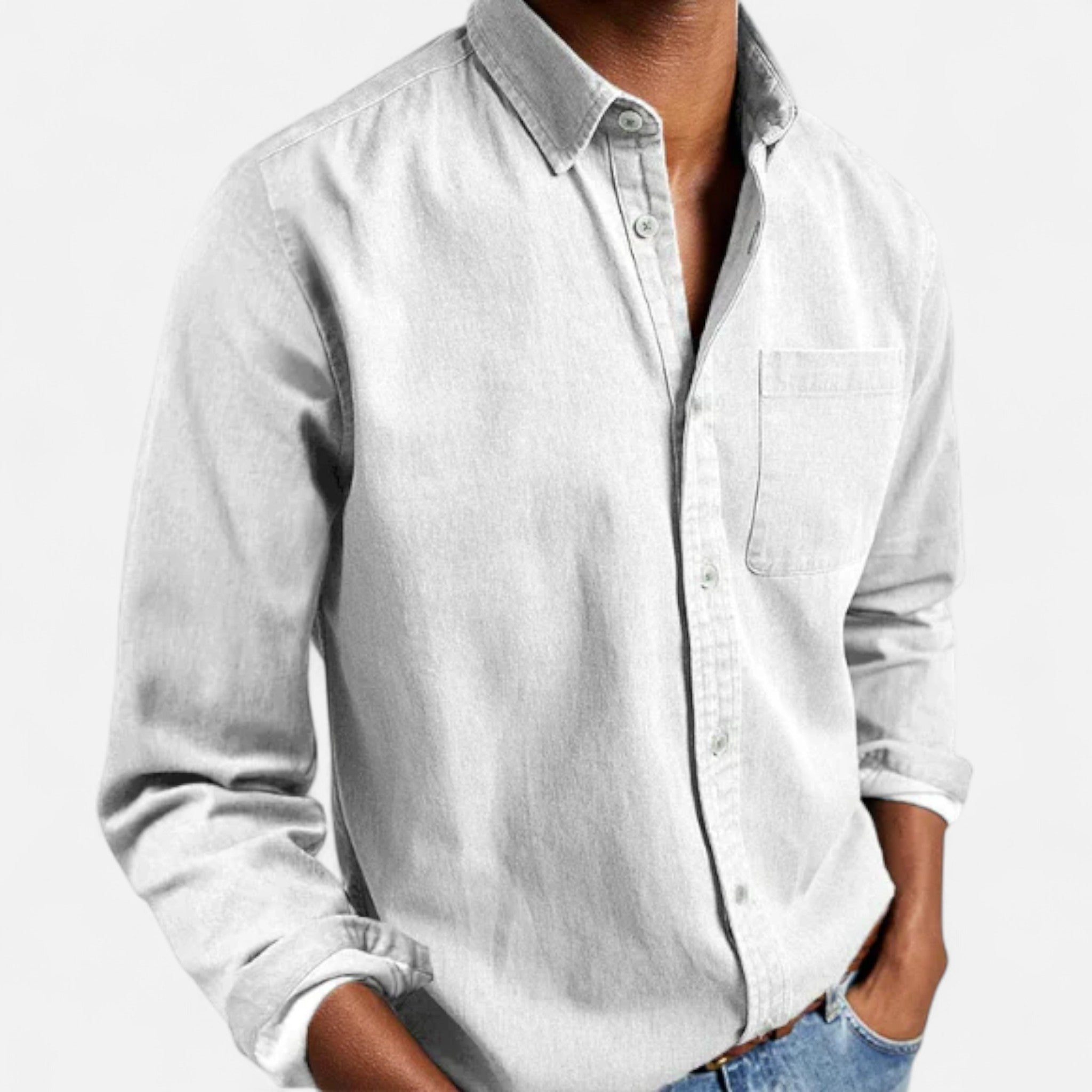 Eliaro Moda | Camisa Denim Hombre Algodón Premium Estilo Clásico