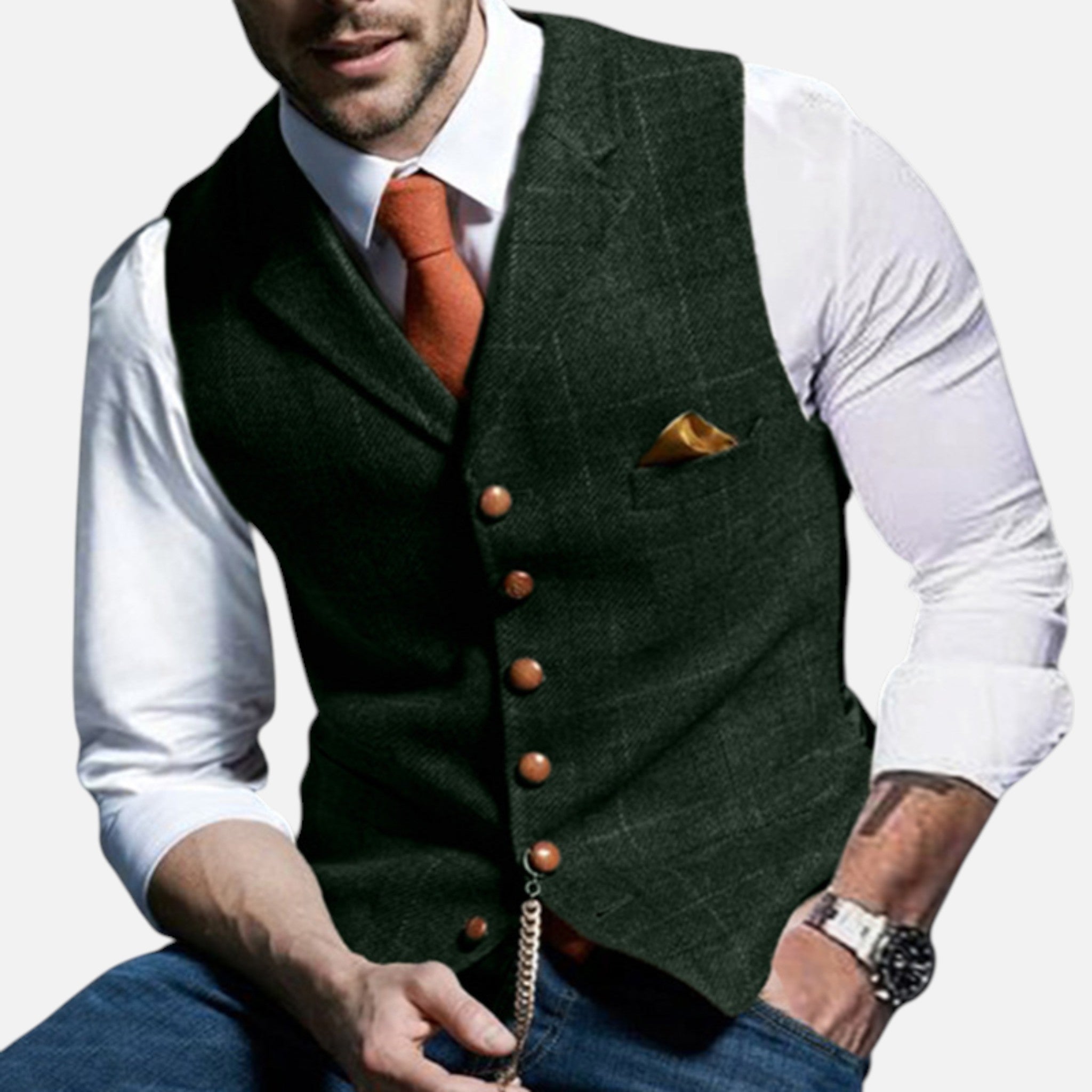 Eliaro Moda | Gilet Uomo Vintage con Taglio Classico