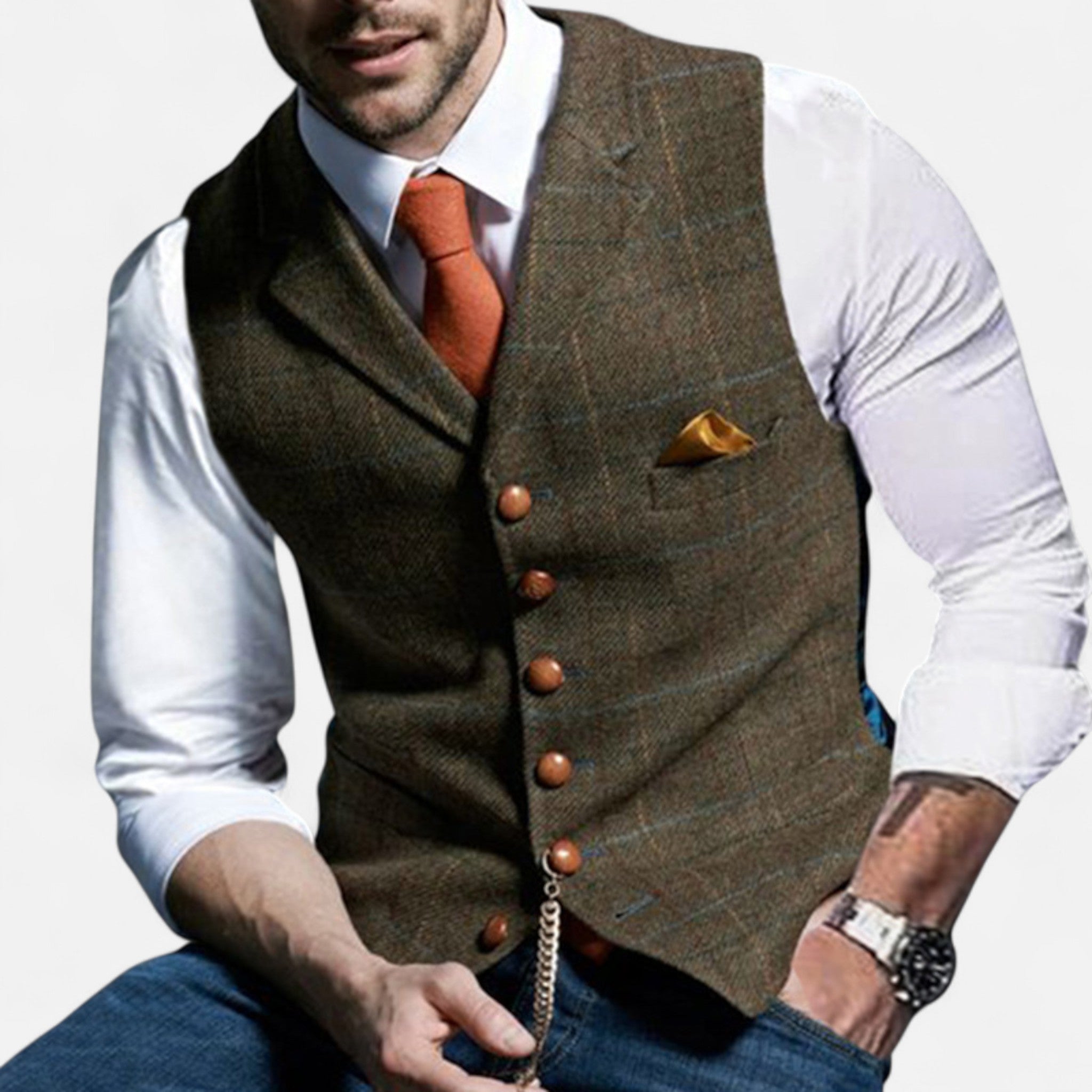 Eliaro Moda | Gilet Uomo Vintage con Taglio Classico