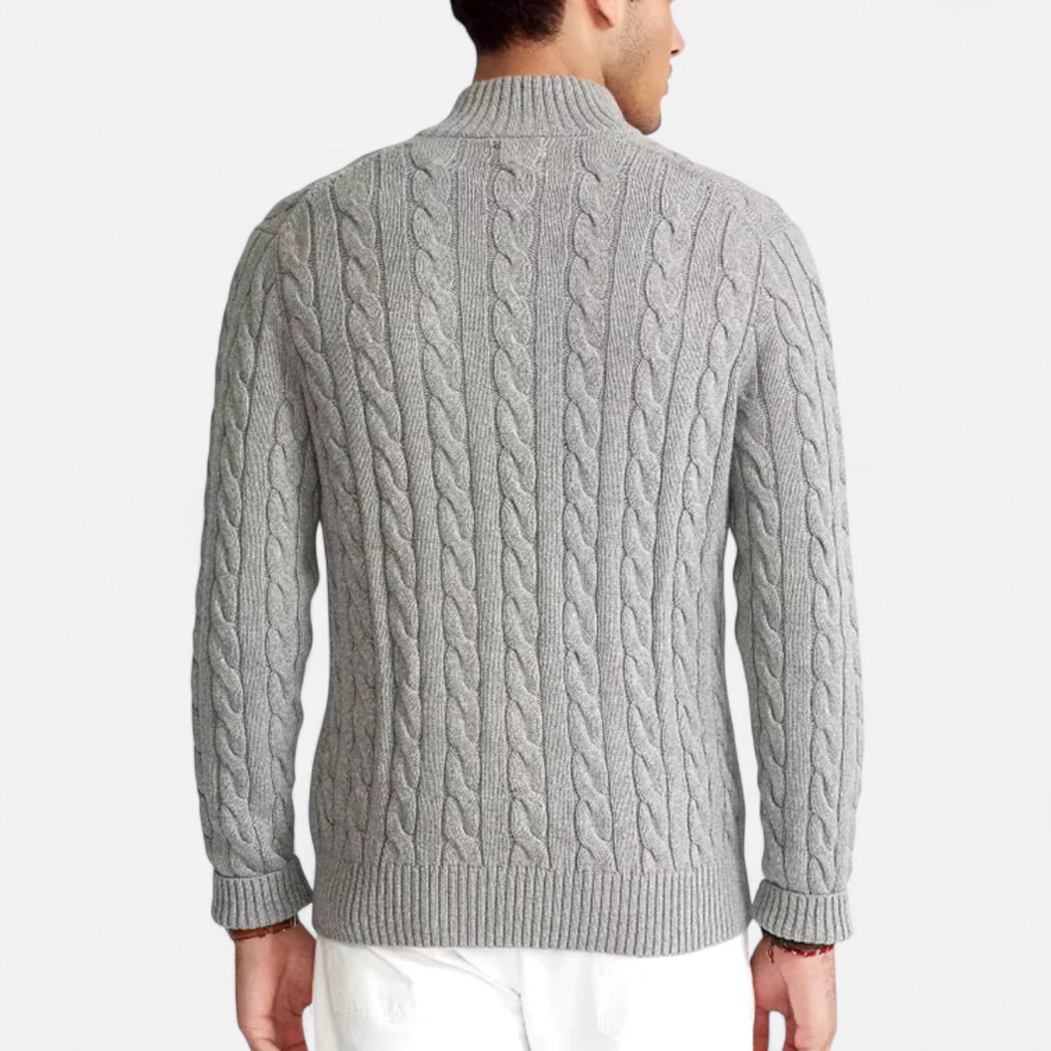 Eliaro Moda | Jersey Half-Zip Hombre Cuello Alto Estilo Clásico